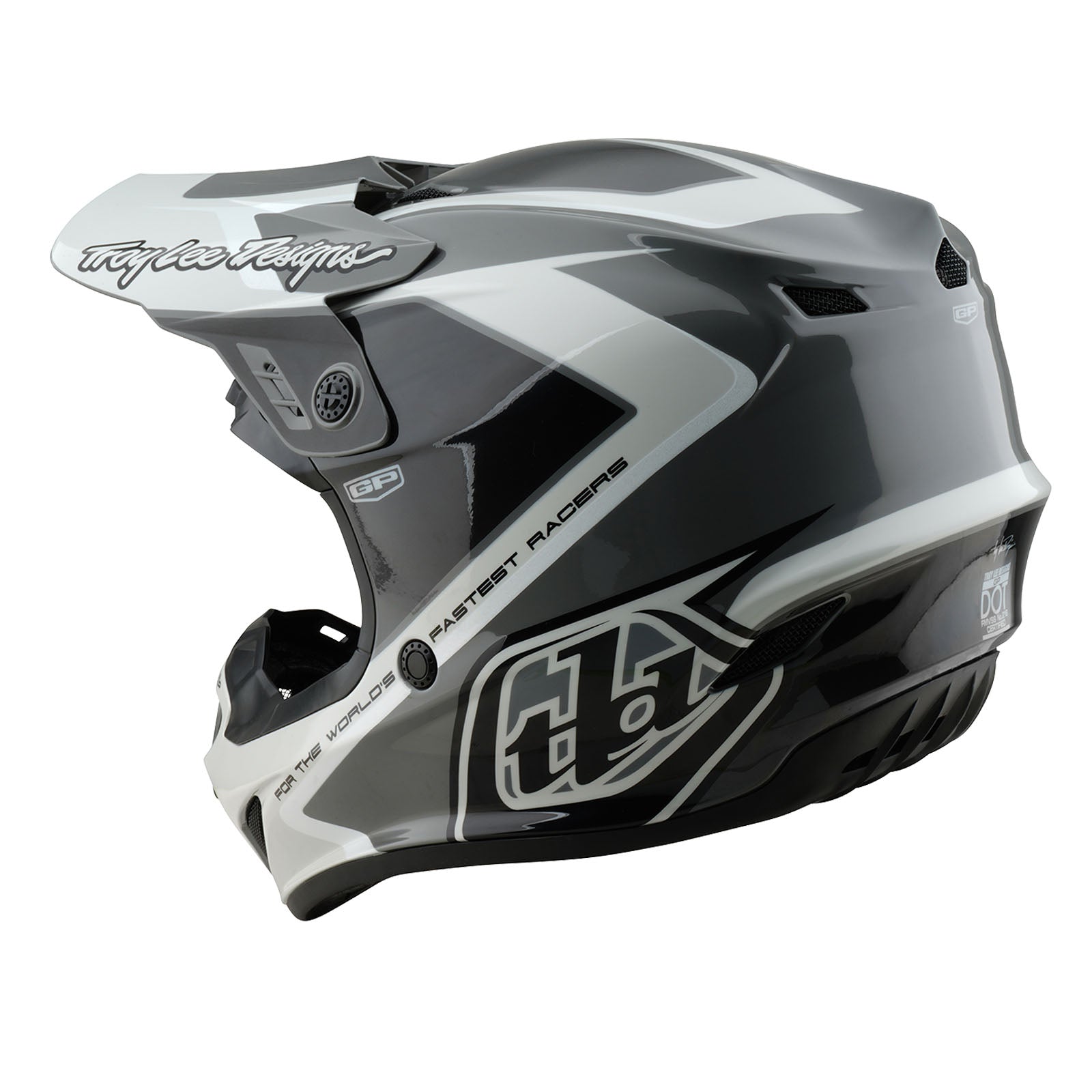 TLD GP-Helm Shutter, Grau