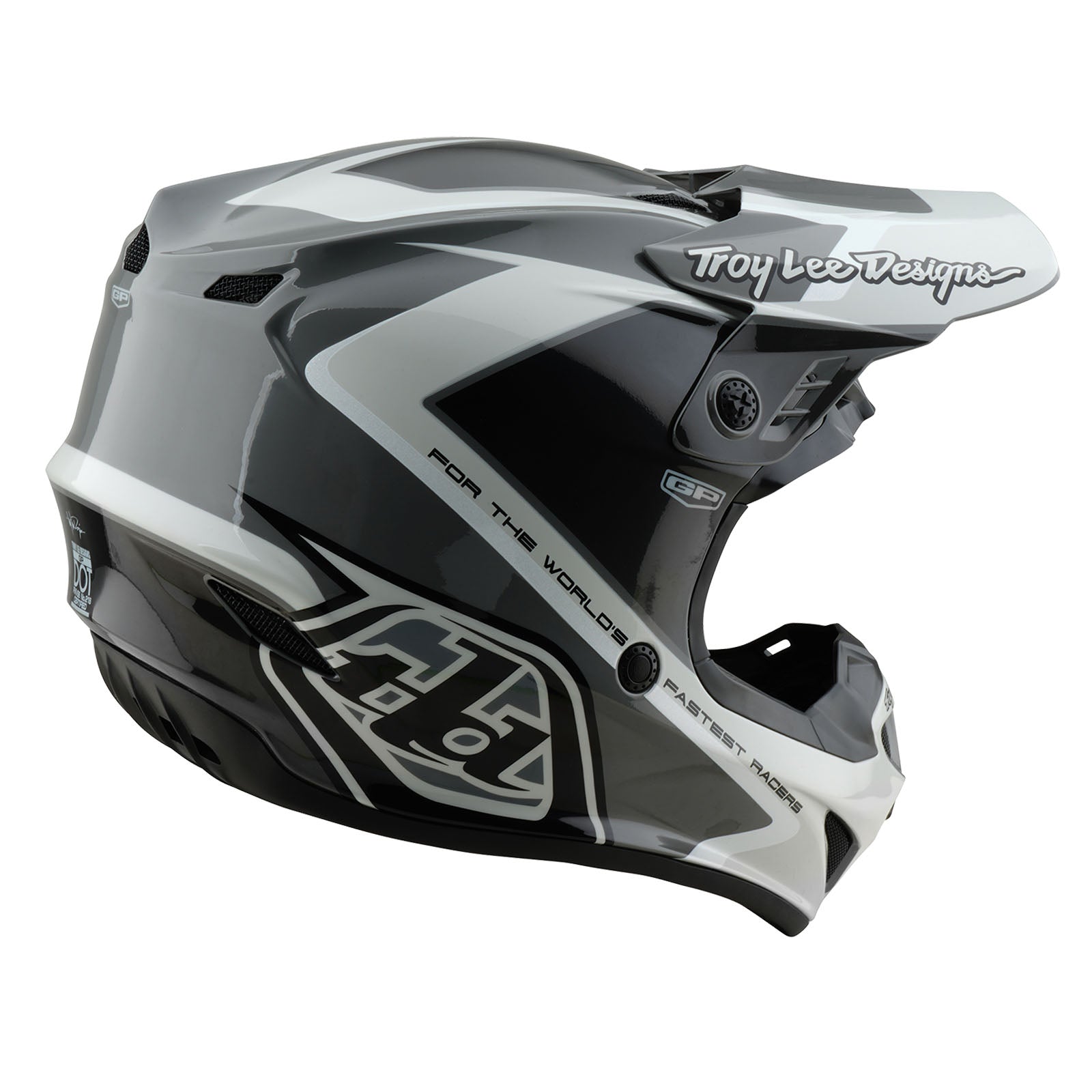 TLD GP-Helm Shutter, Grau