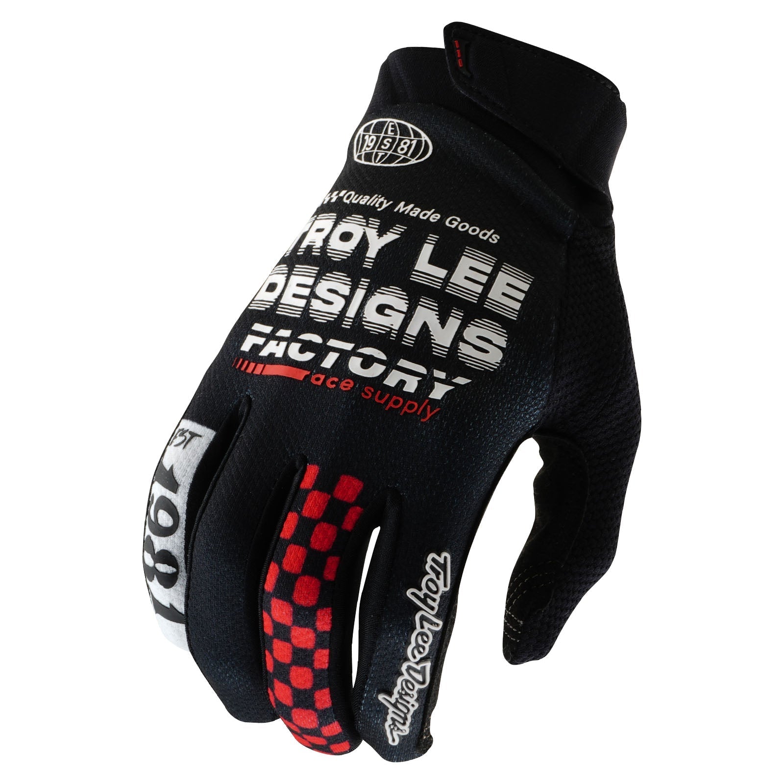 TLD GP Pro-Handschuhe Factory, Schwarz