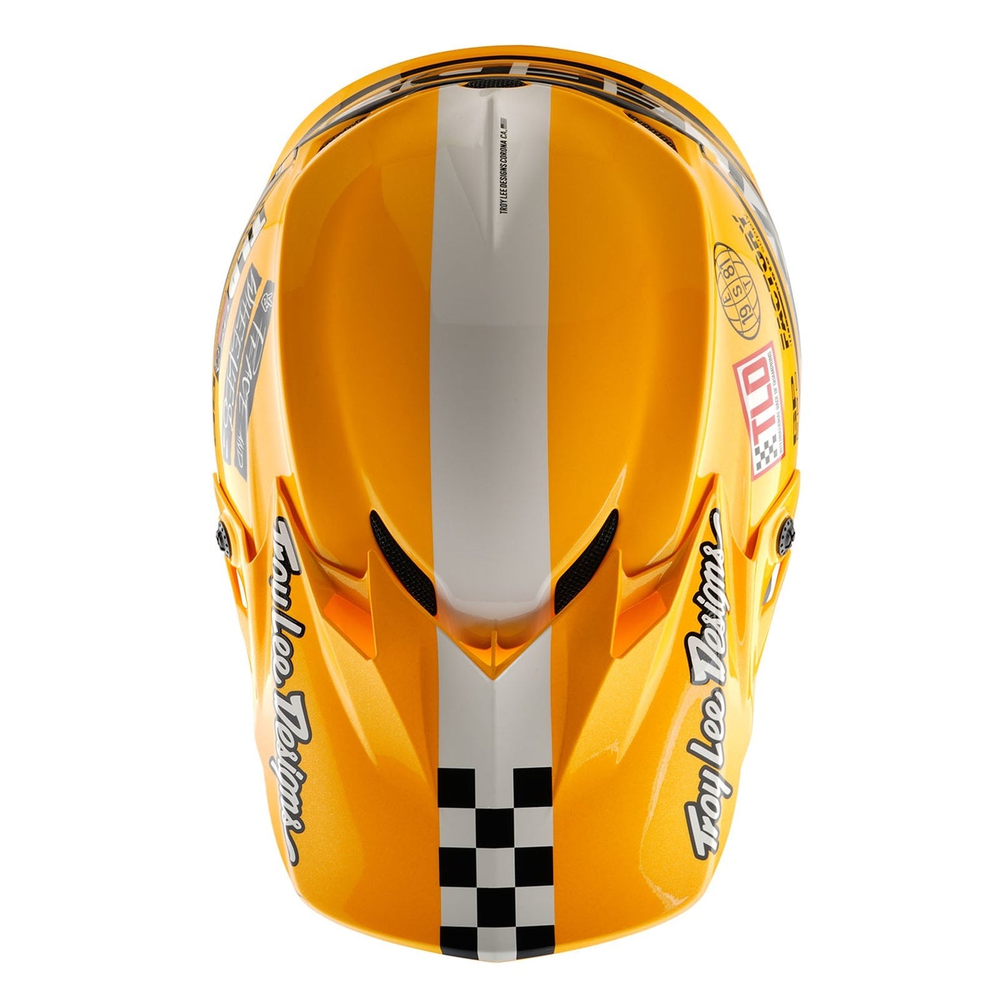 TLD SP25 GP Pro-Helm für Kinder mit MIPS Fünfzig-50, Weiß/Gold