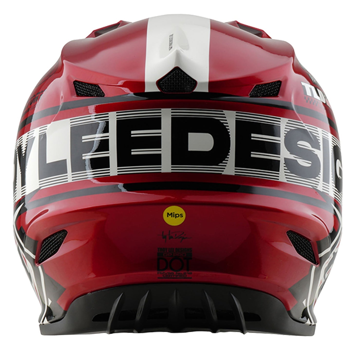 TLD GP Pro-Helm für Kinder mit MIPS Fünfzig-50, Weiß/Rot