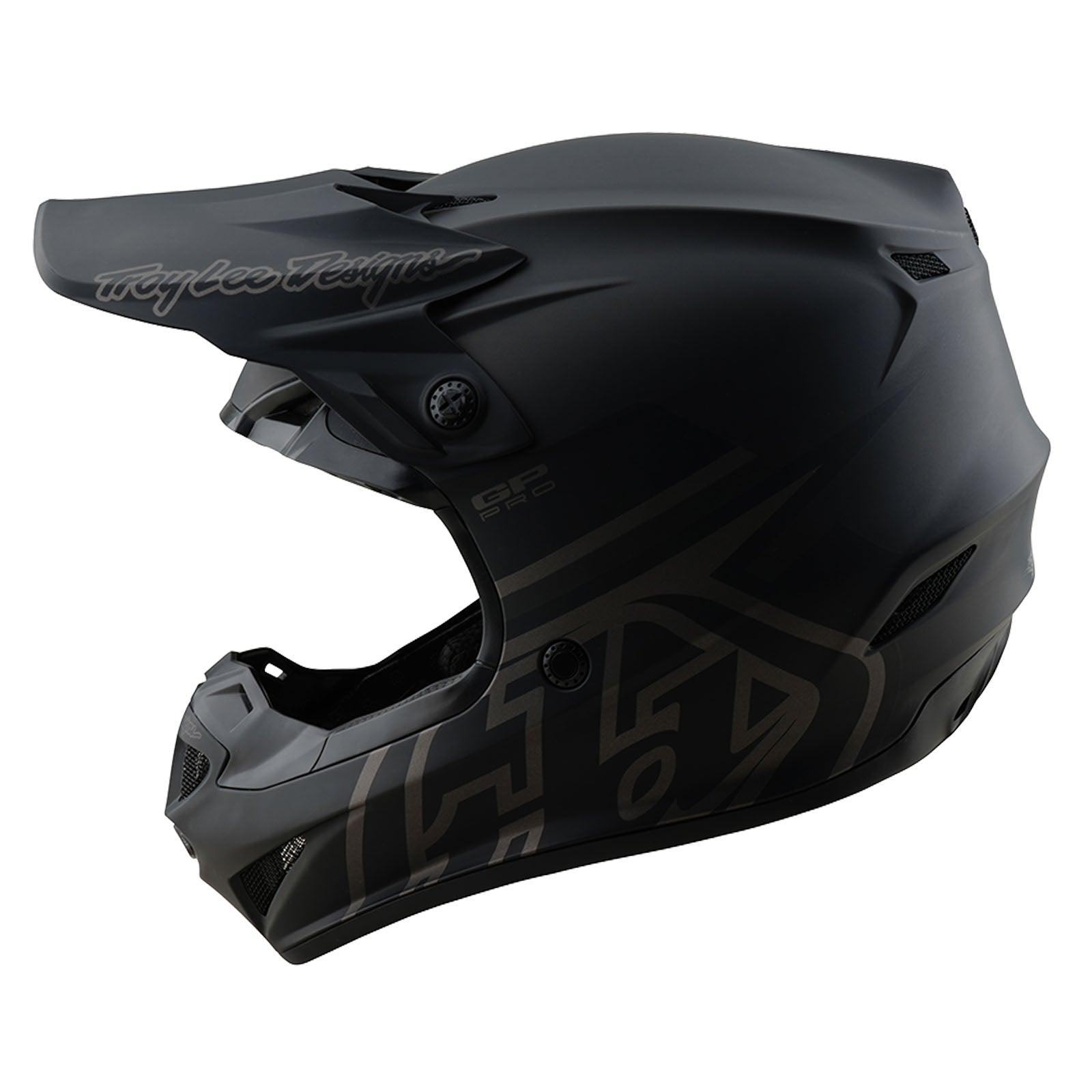 TLD GP Pro-Helm für Kinder mit MIPS, Mono Schwarz