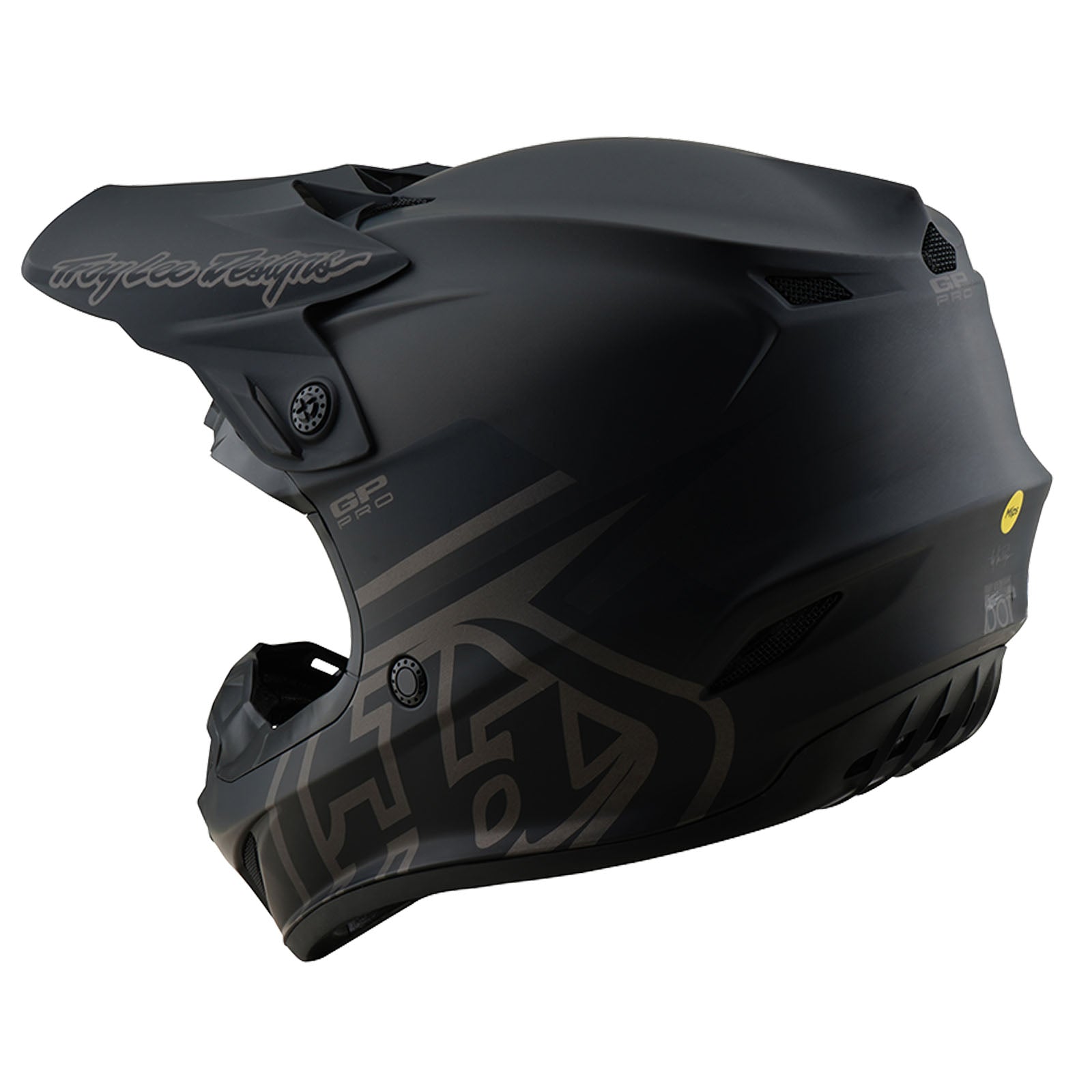 TLD GP Pro-Helm für Kinder mit MIPS, Mono Schwarz