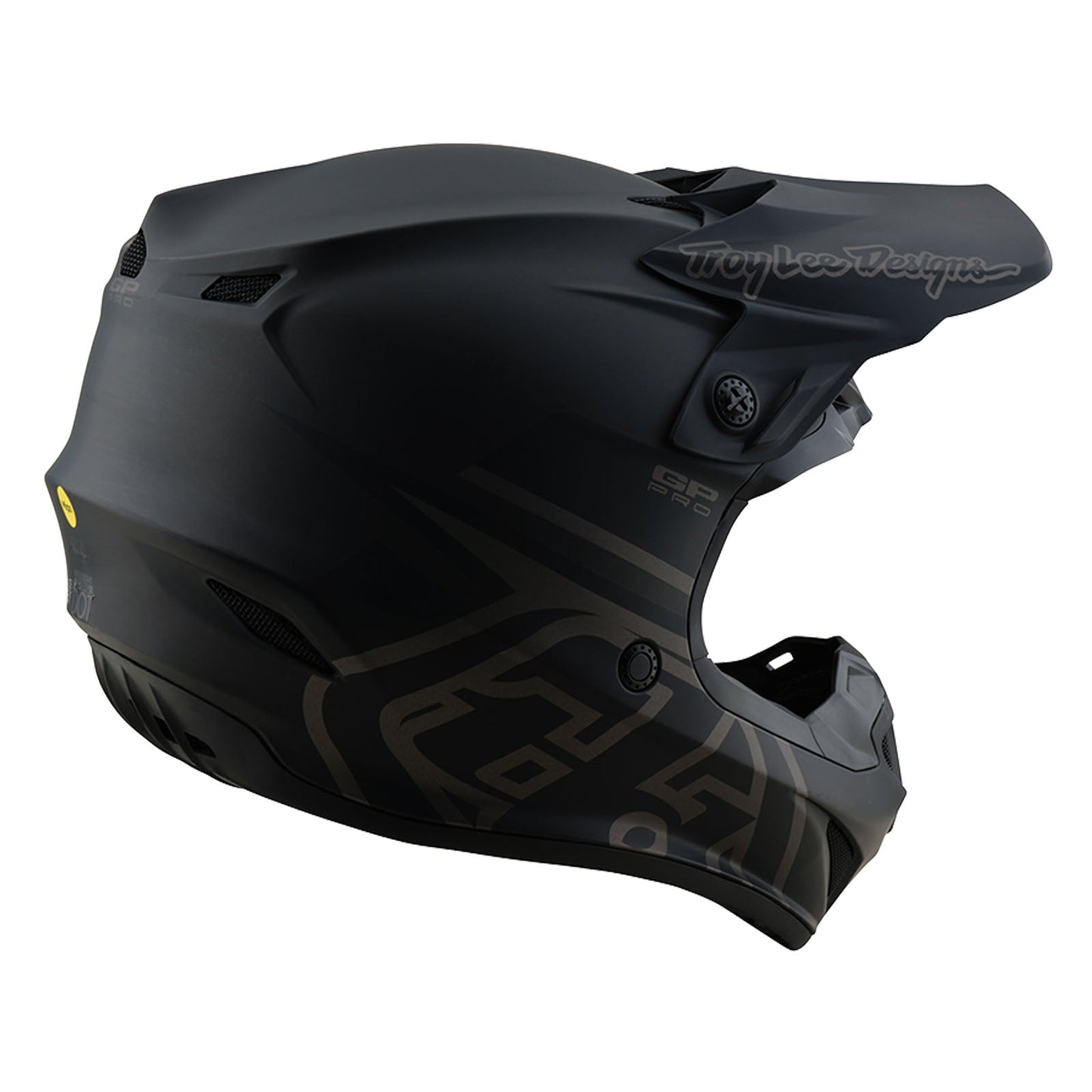 TLD GP Pro-Helm für Kinder mit MIPS, Mono Schwarz