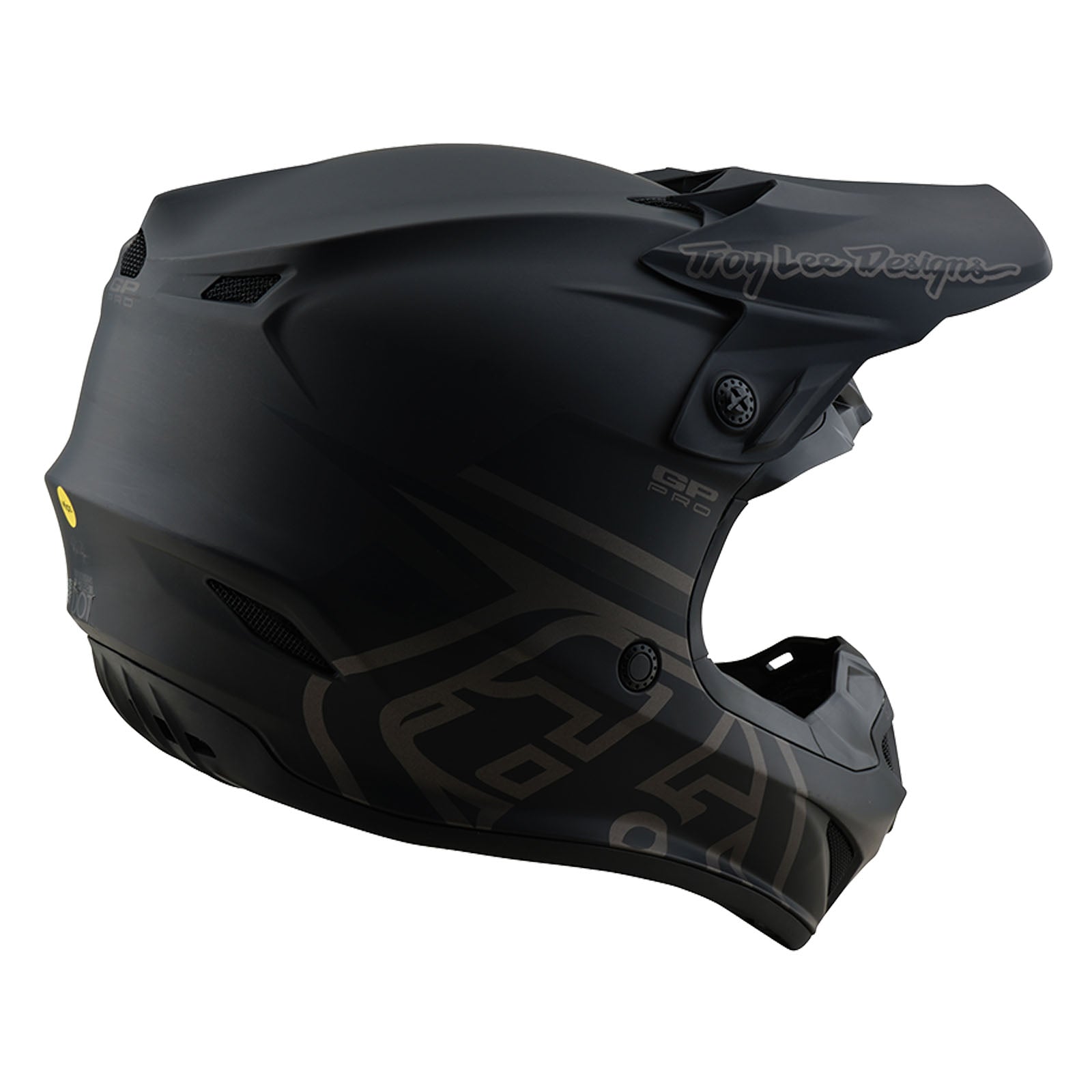 TLD GP Pro-Helm für Kinder mit MIPS, Mono Schwarz