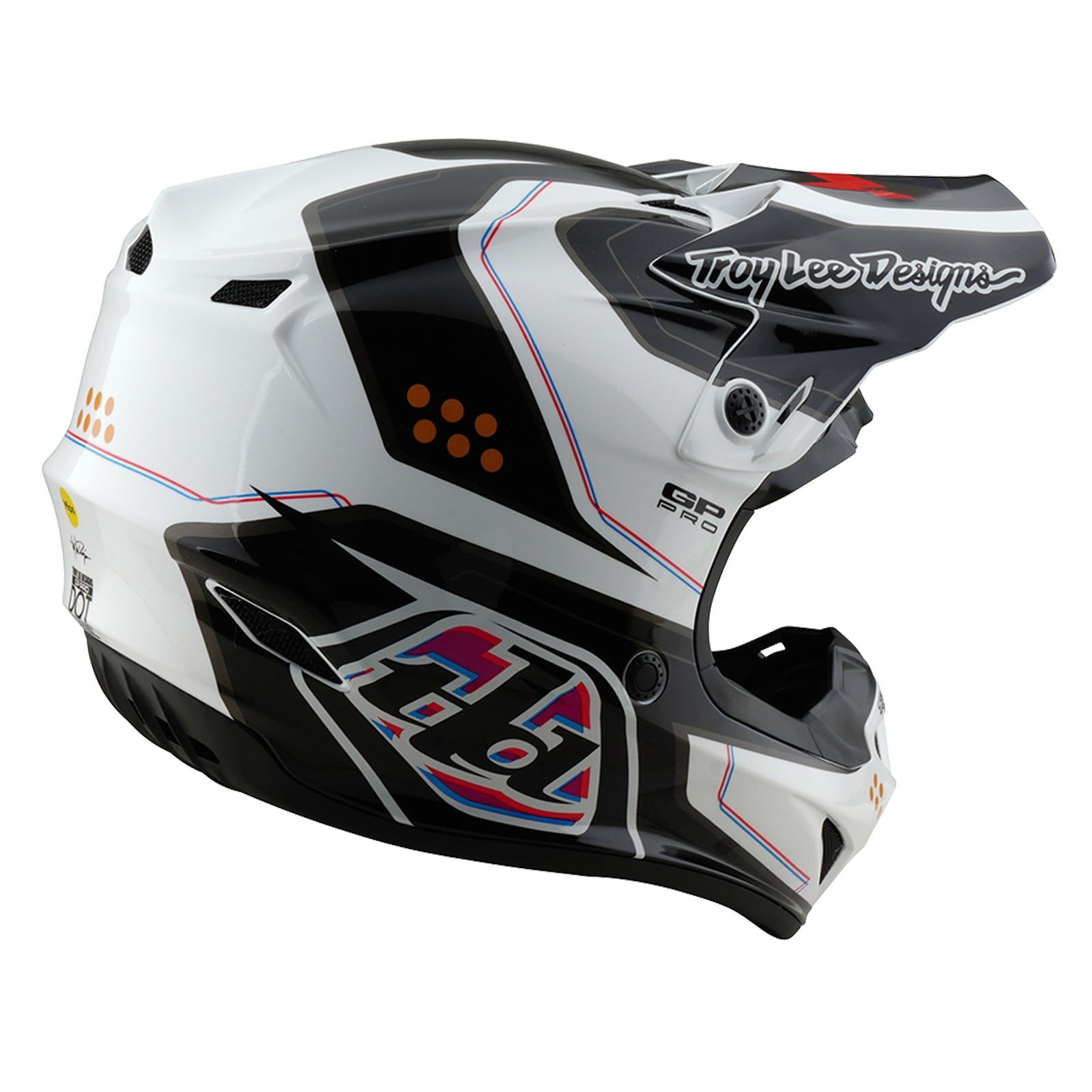 TLD GP Pro-Helm für Kinder mit MIPS Trooper, Weiß