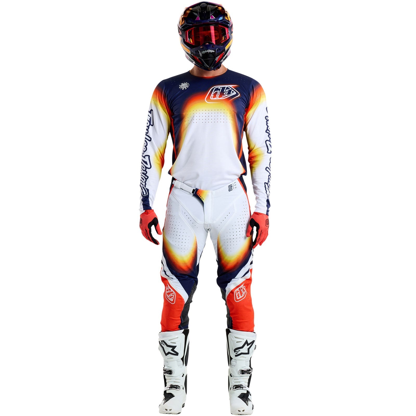 TLD SE Pro-Trikot Array, Weiß/Navy