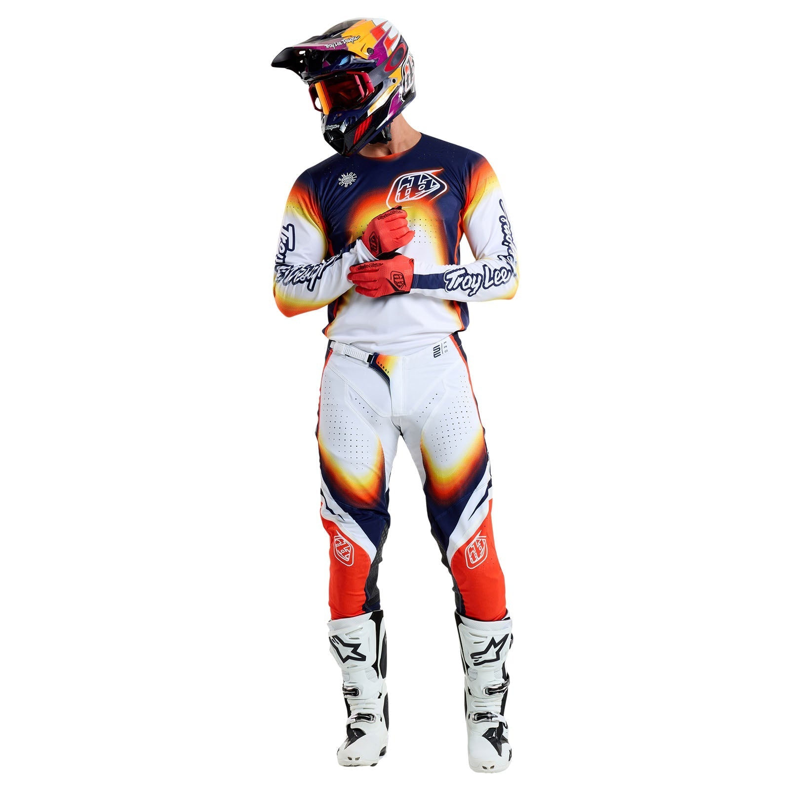 TLD SE Pro-Trikot Array, Weiß/Navy