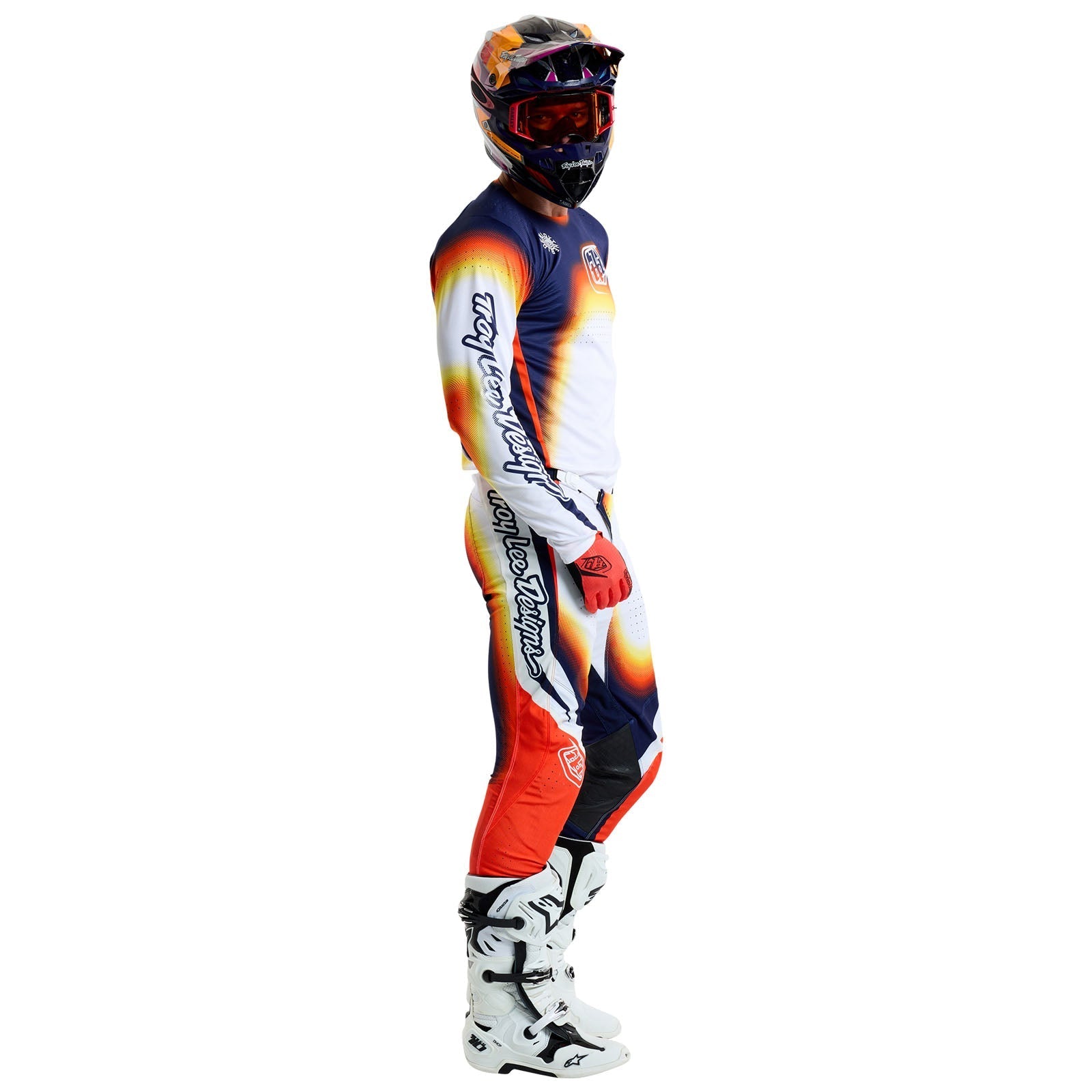 TLD SE Pro-Trikot Array, Weiß/Navy
