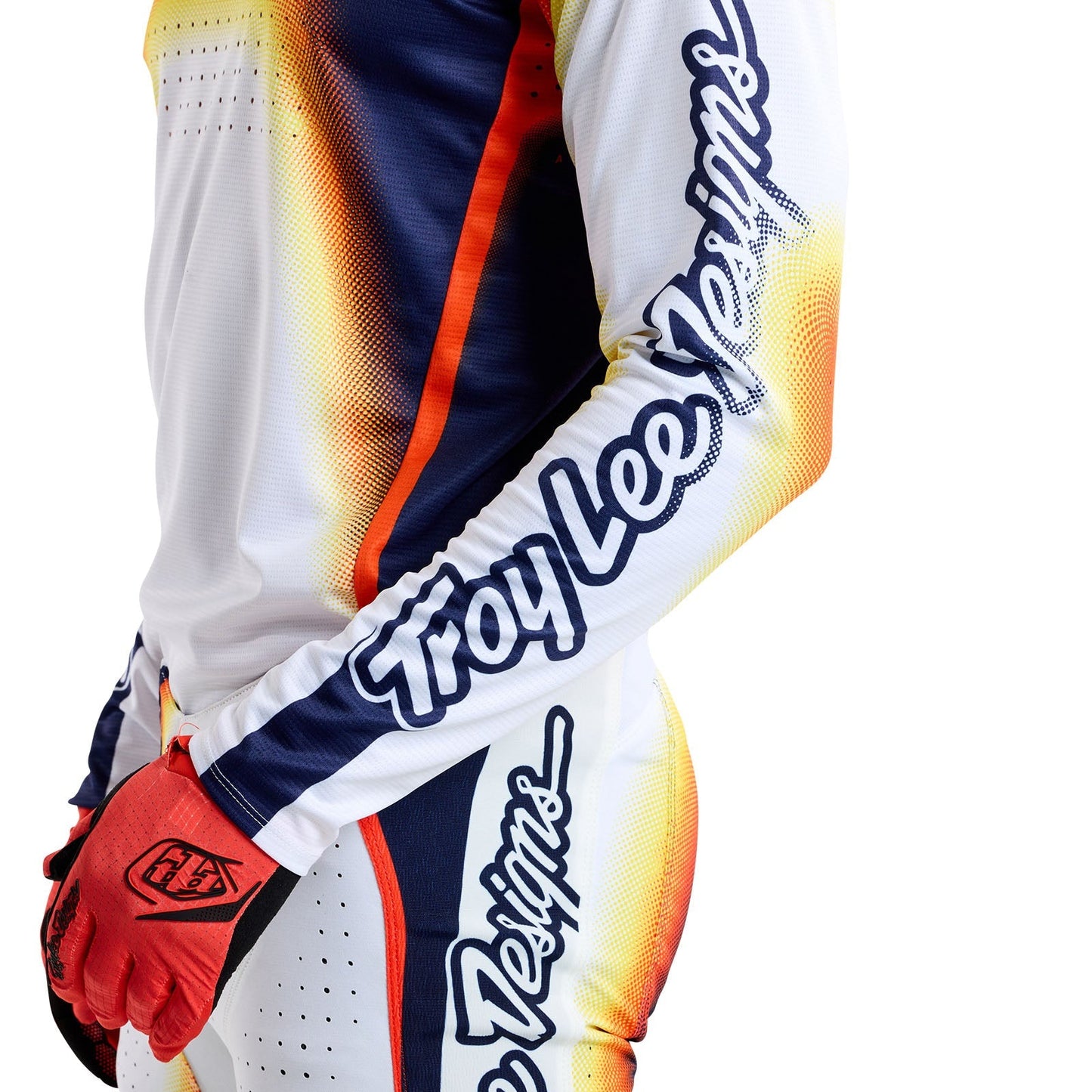 TLD SE Pro-Trikot Array, Weiß/Navy