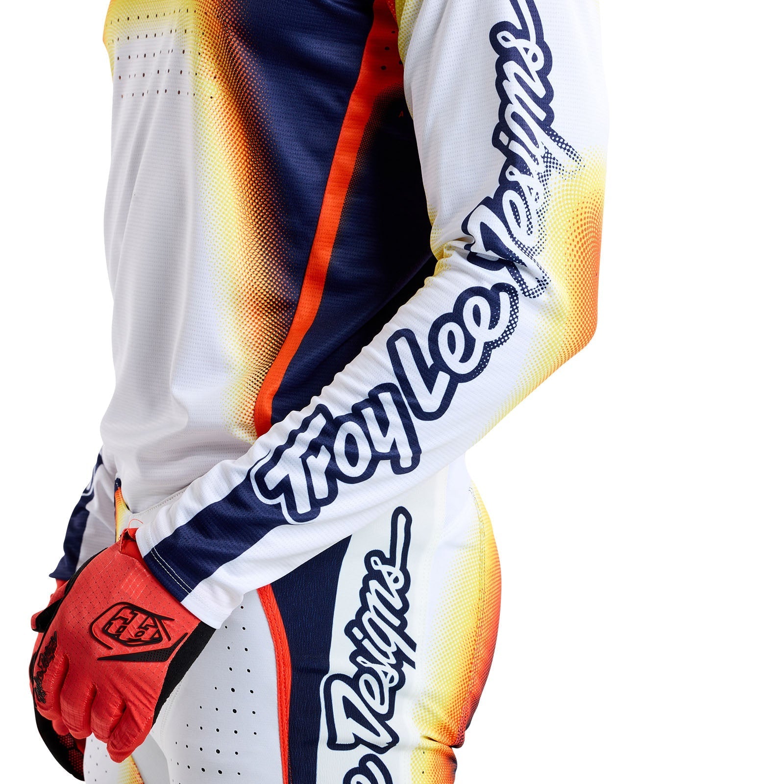 TLD SE Pro-Trikot Array, Weiß/Navy