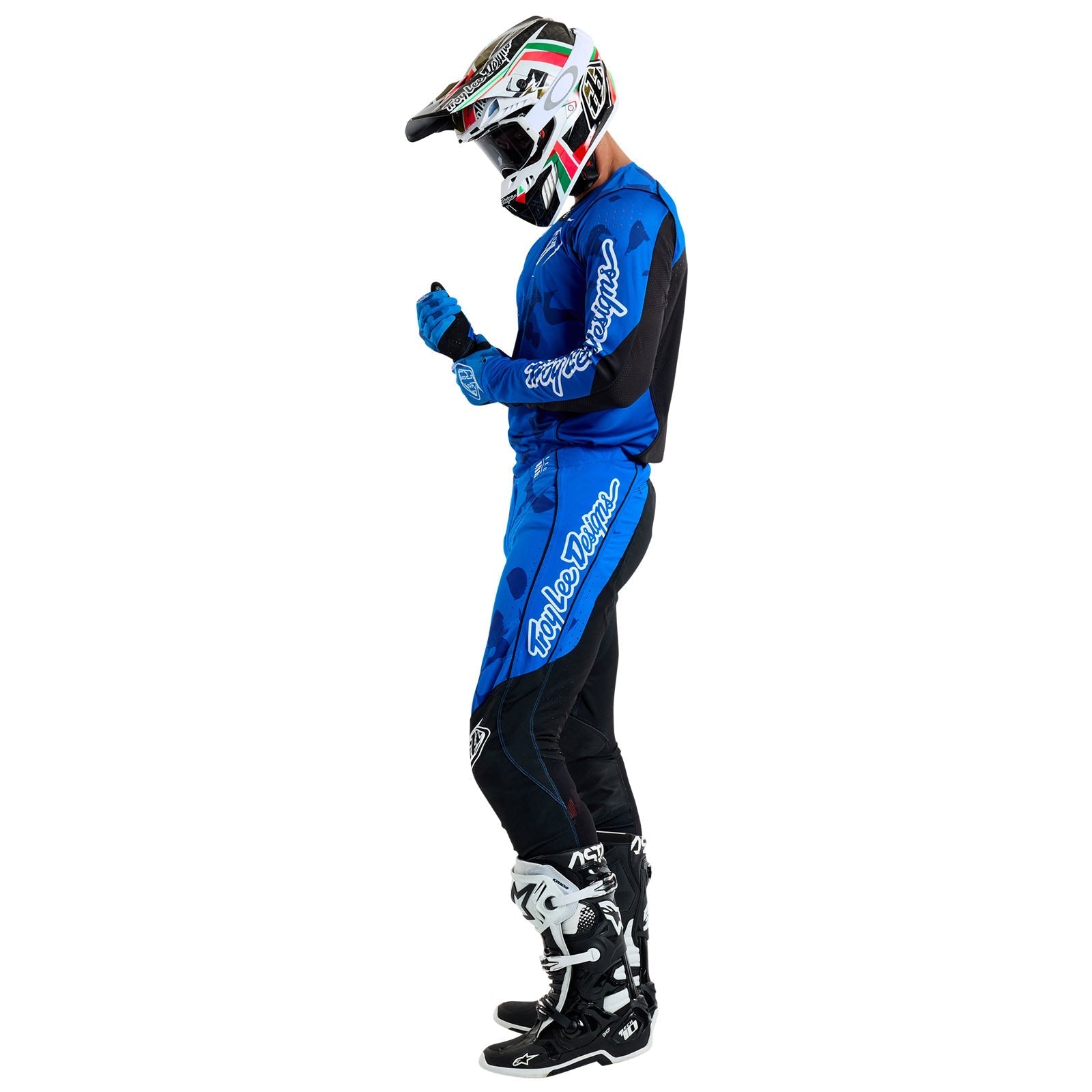 TLD SE Pro-Trikot Blotted, Hellblau