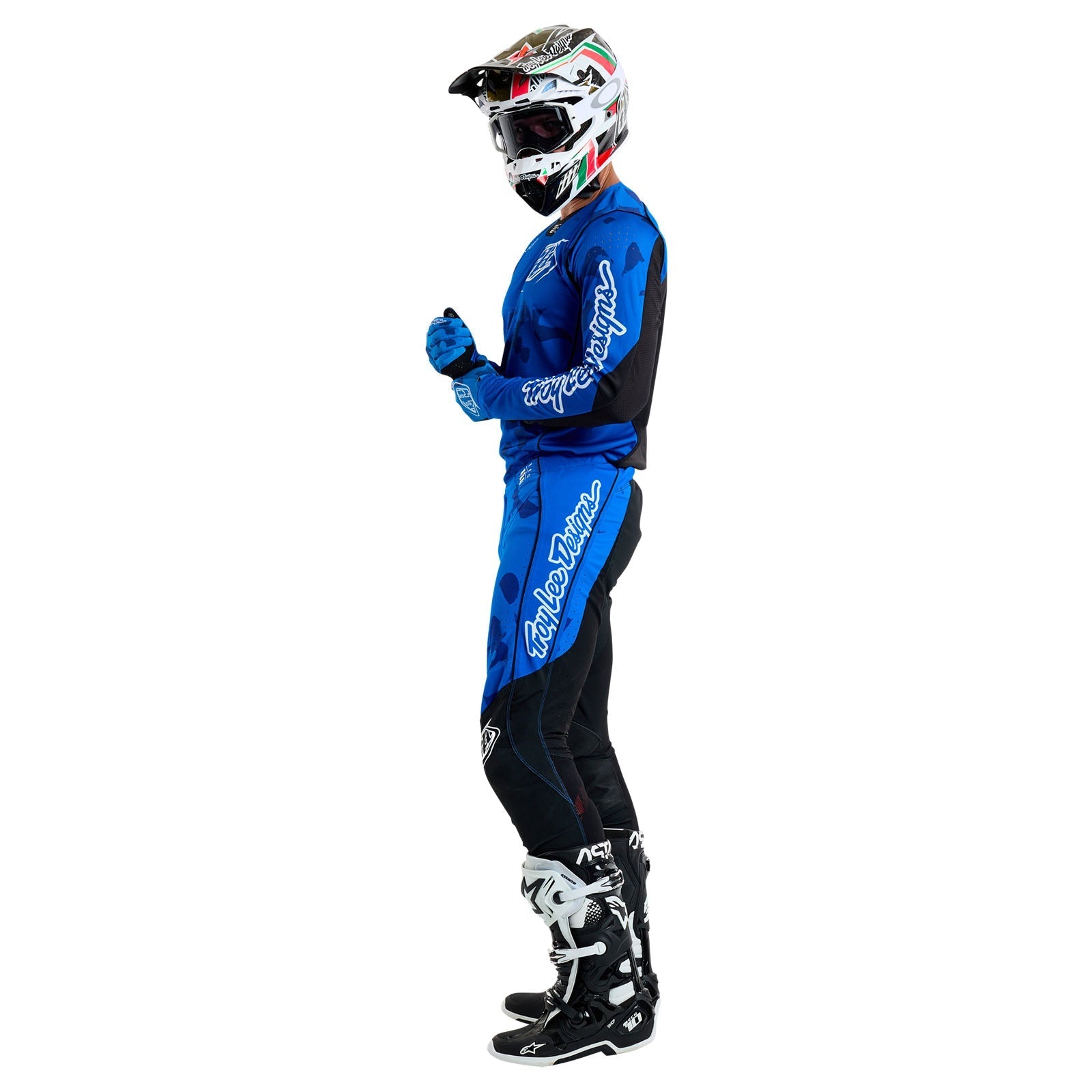 TLD SE Pro-Trikot Blotted, Hellblau