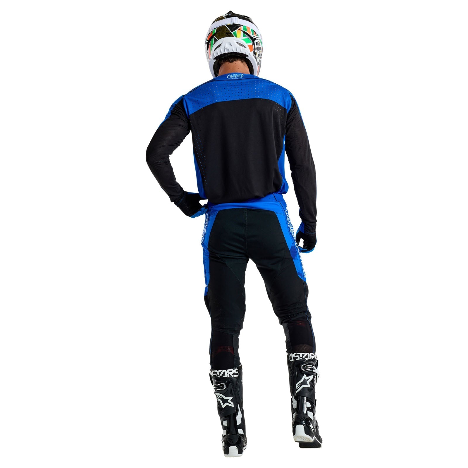 TLD SE Pro-Trikot Blotted, Hellblau