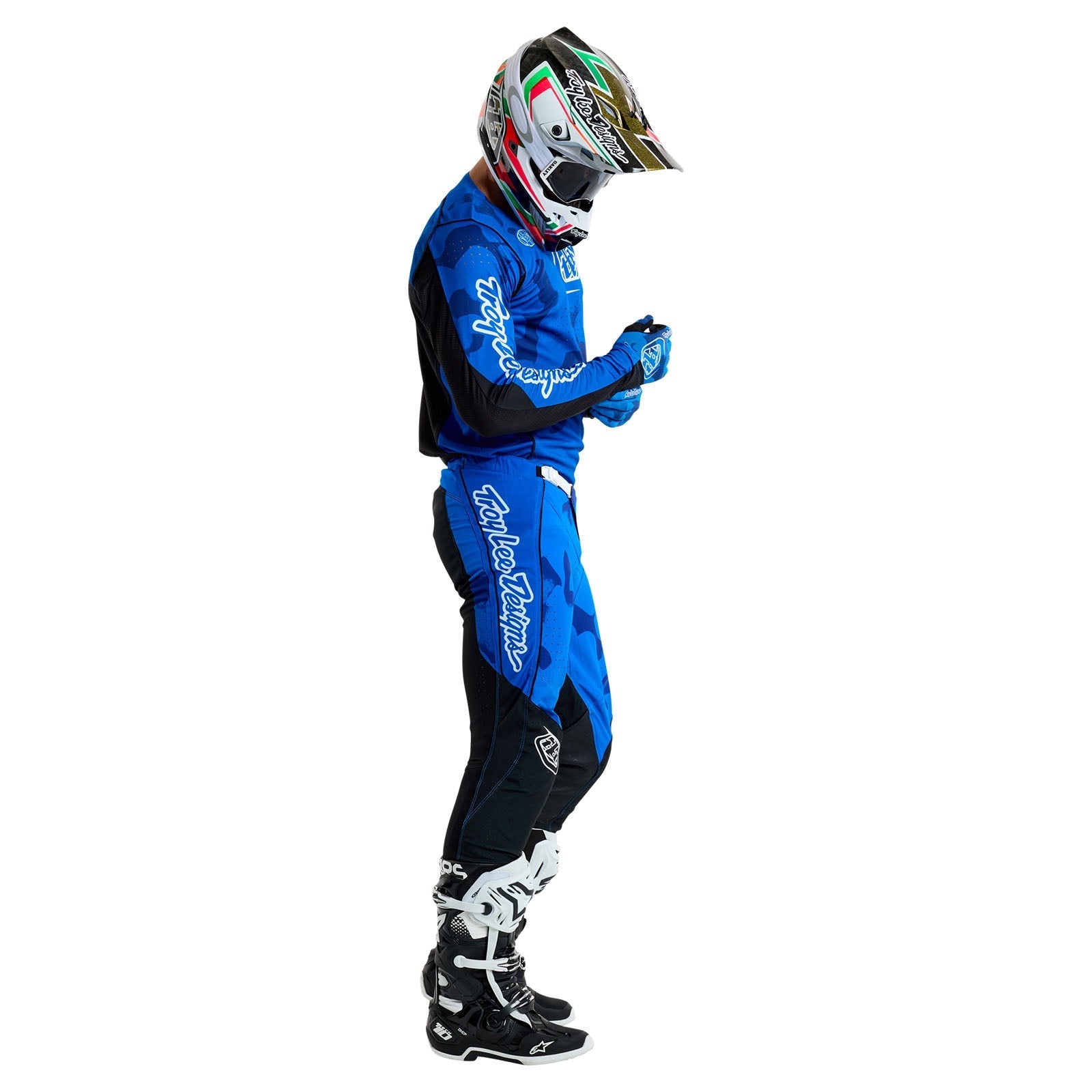 TLD SE Pro-Trikot Blotted, Hellblau