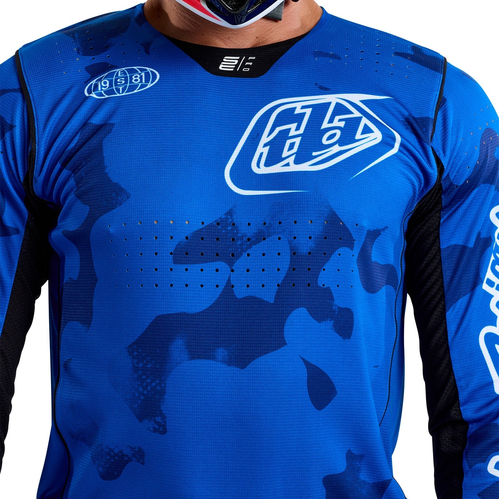 TLD SE Pro-Trikot Blotted, Hellblau