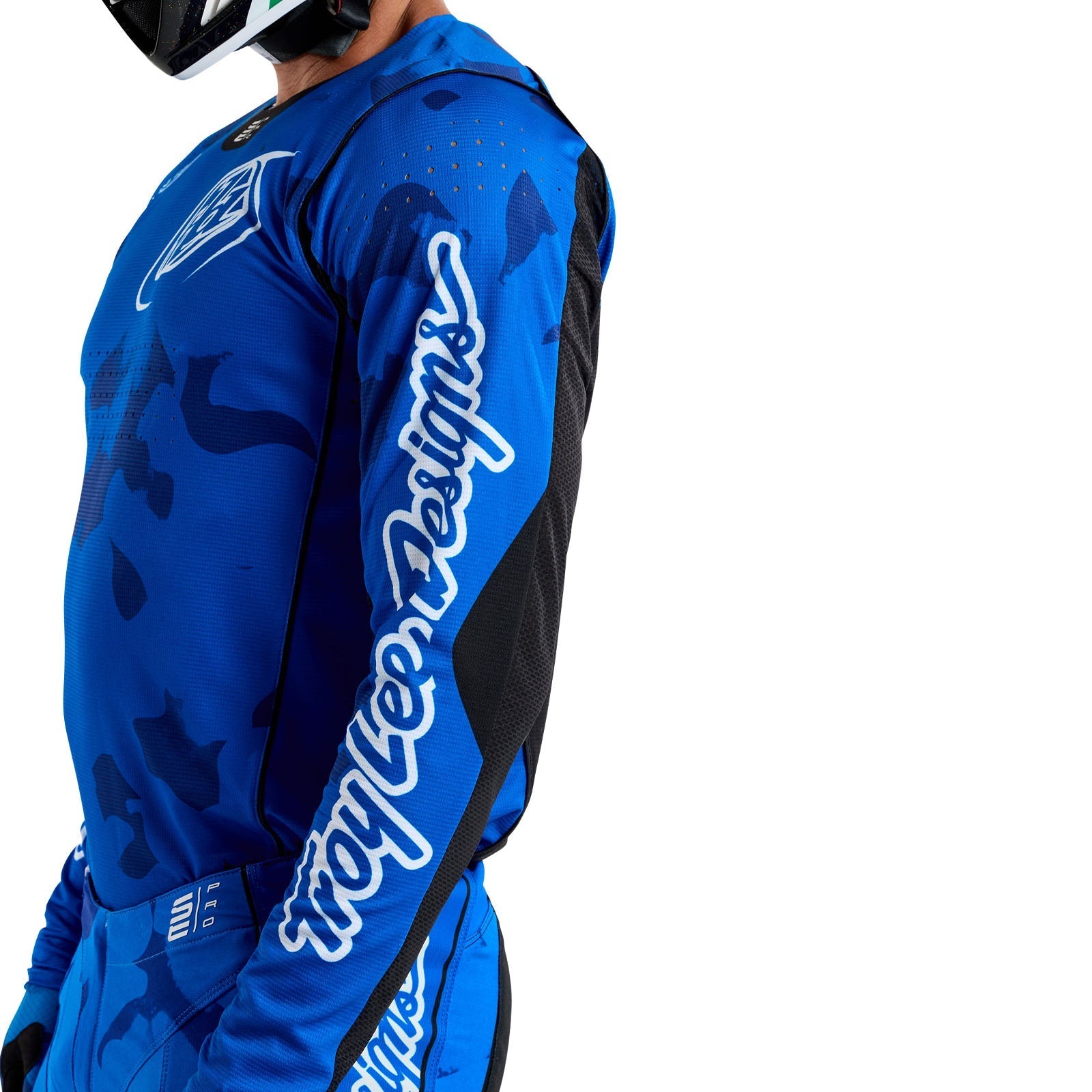 TLD SE Pro-Trikot Blotted, Hellblau
