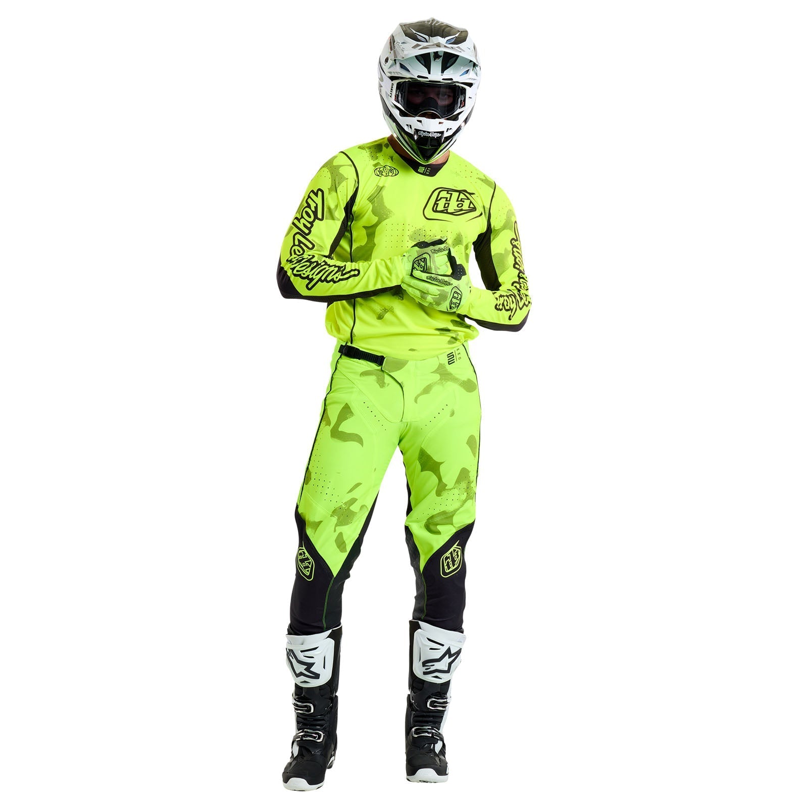 TLD SE Pro-Trikot Blotted, Flo Yellow