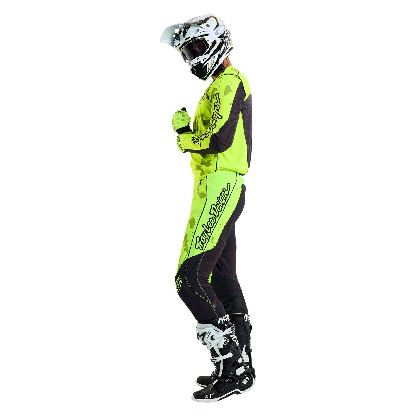 TLD SE Pro-Trikot Blotted, Flo Yellow