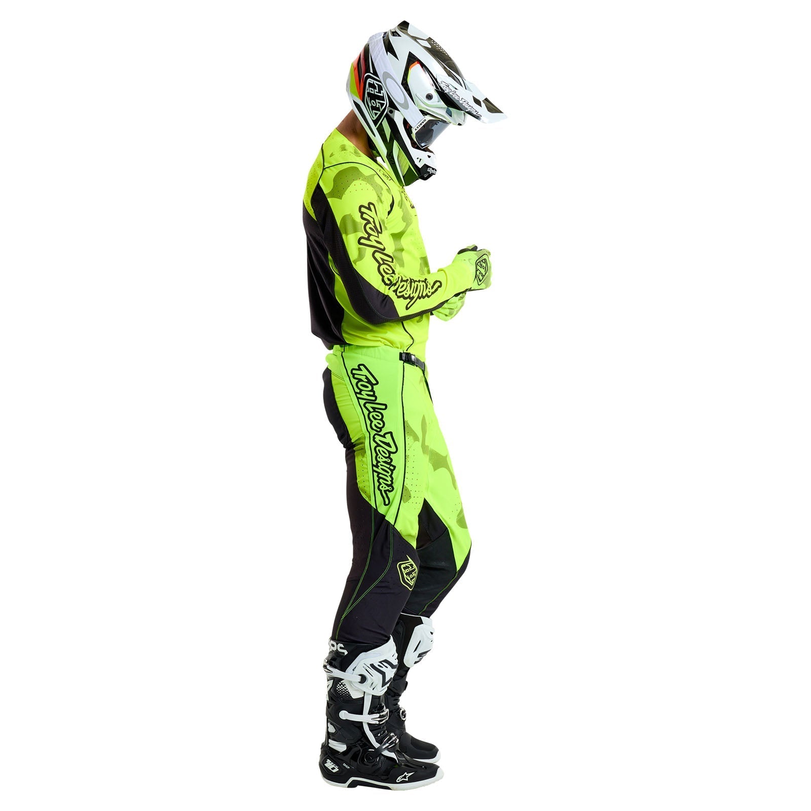 TLD SE Pro-Trikot Blotted, Flo Yellow