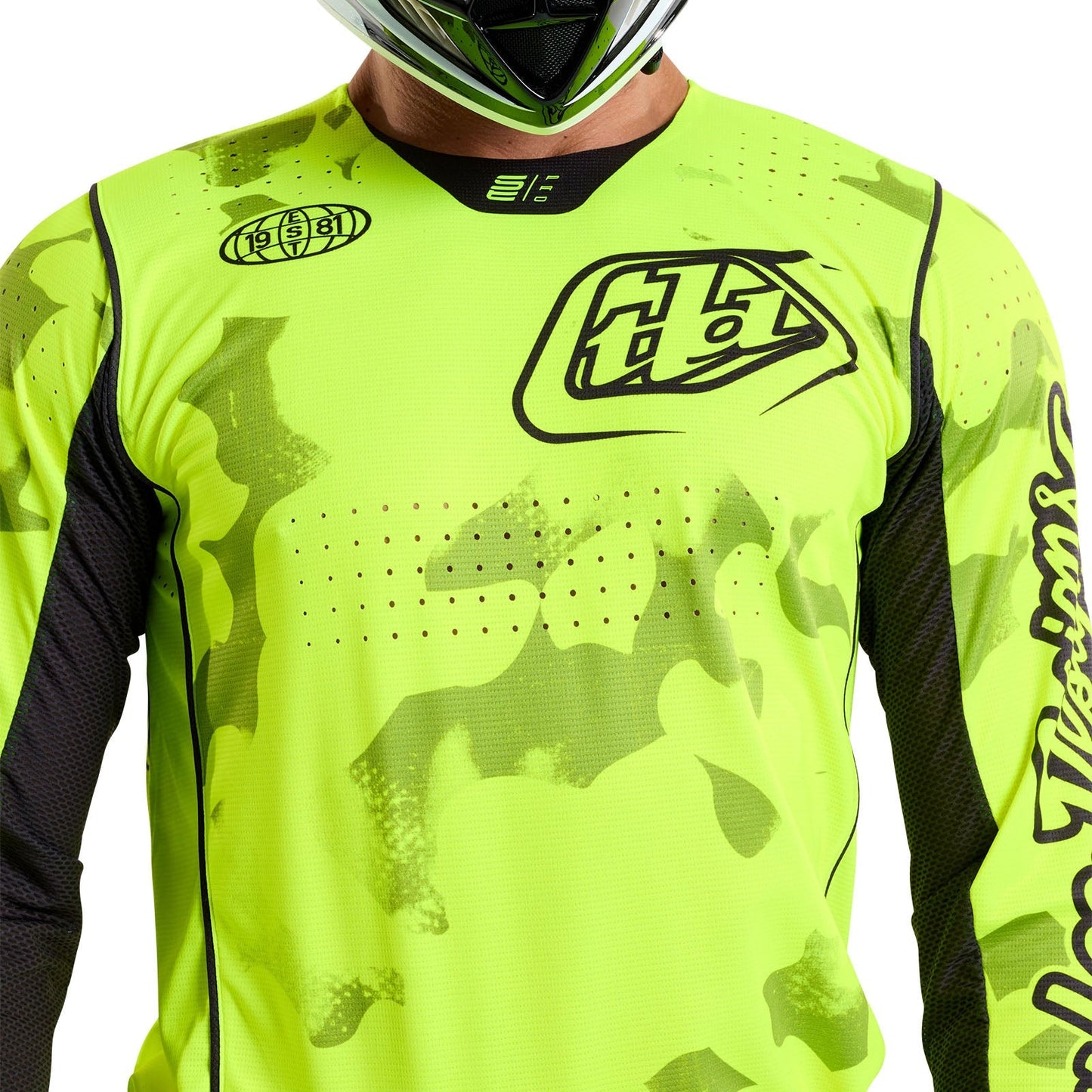 TLD SE Pro-Trikot Blotted, Flo Yellow