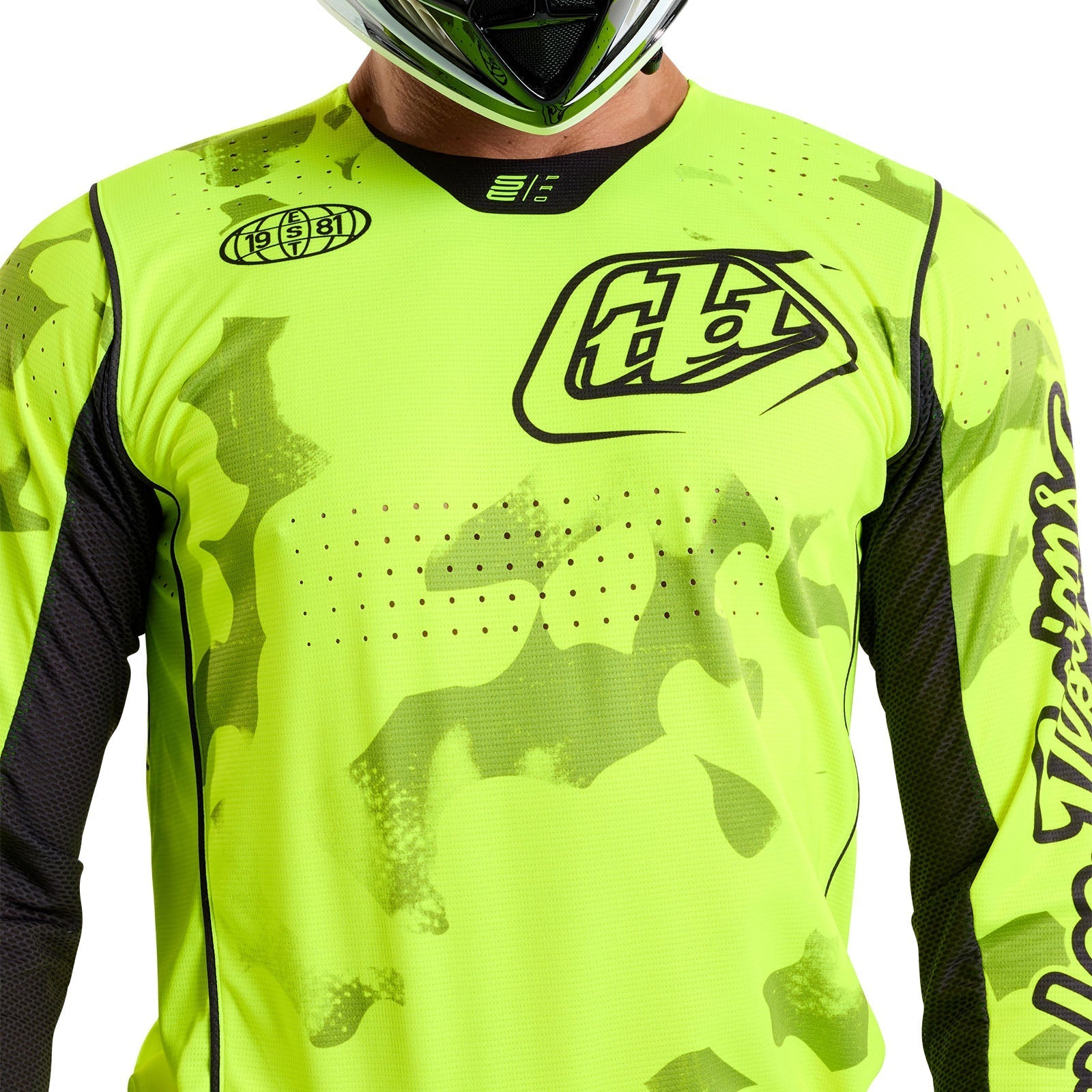 TLD SE Pro-Trikot Blotted, Flo Yellow