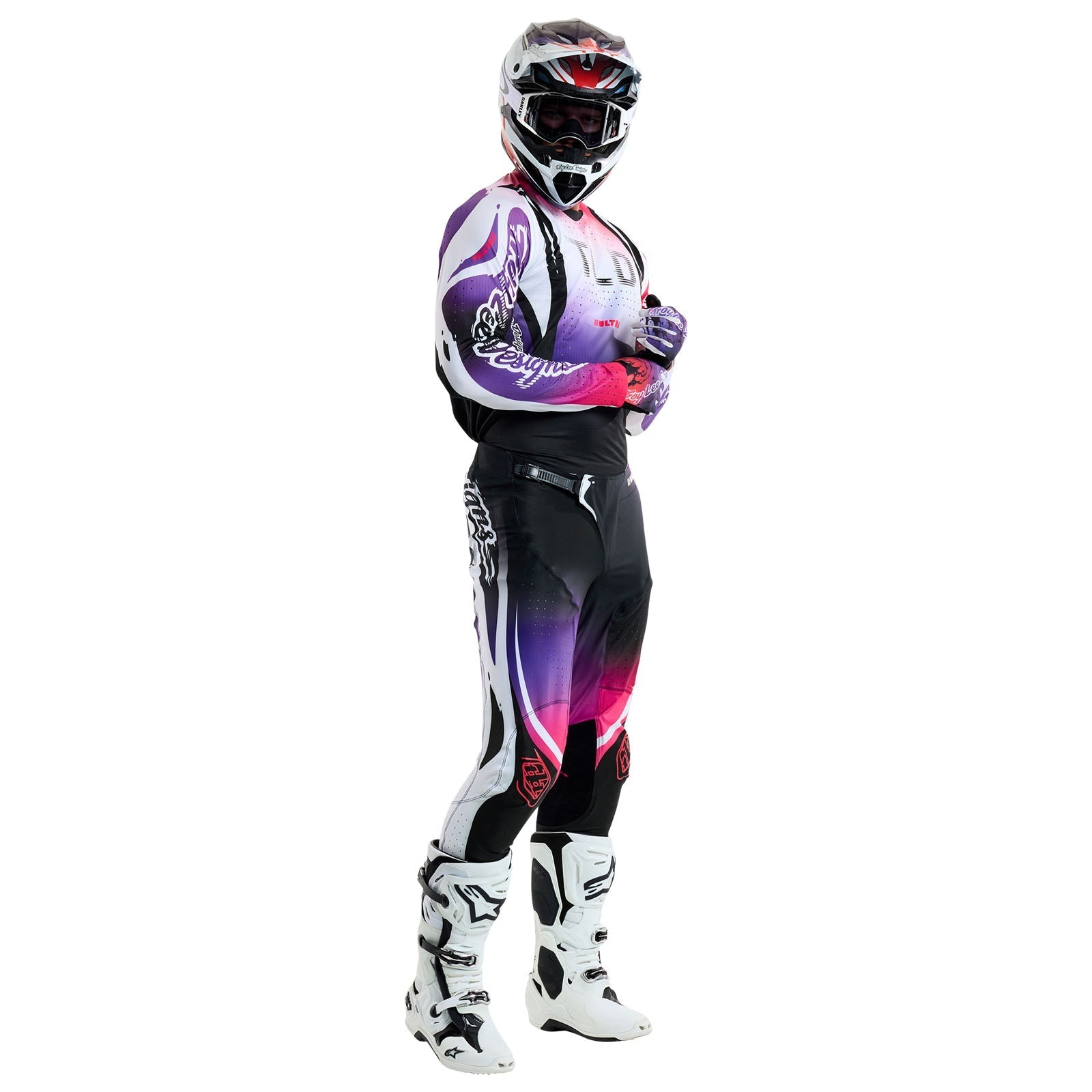 TLD SE Ultra-Trikot Drip, Schwarz/Lila