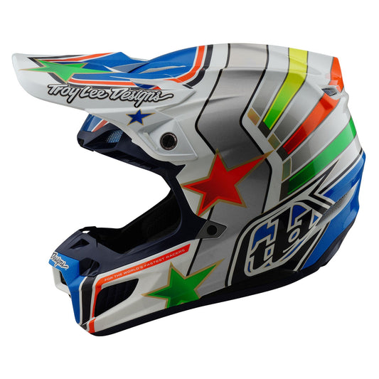 TLD SE5 Composite-Helm mit MIPS Rays, weiß/blau