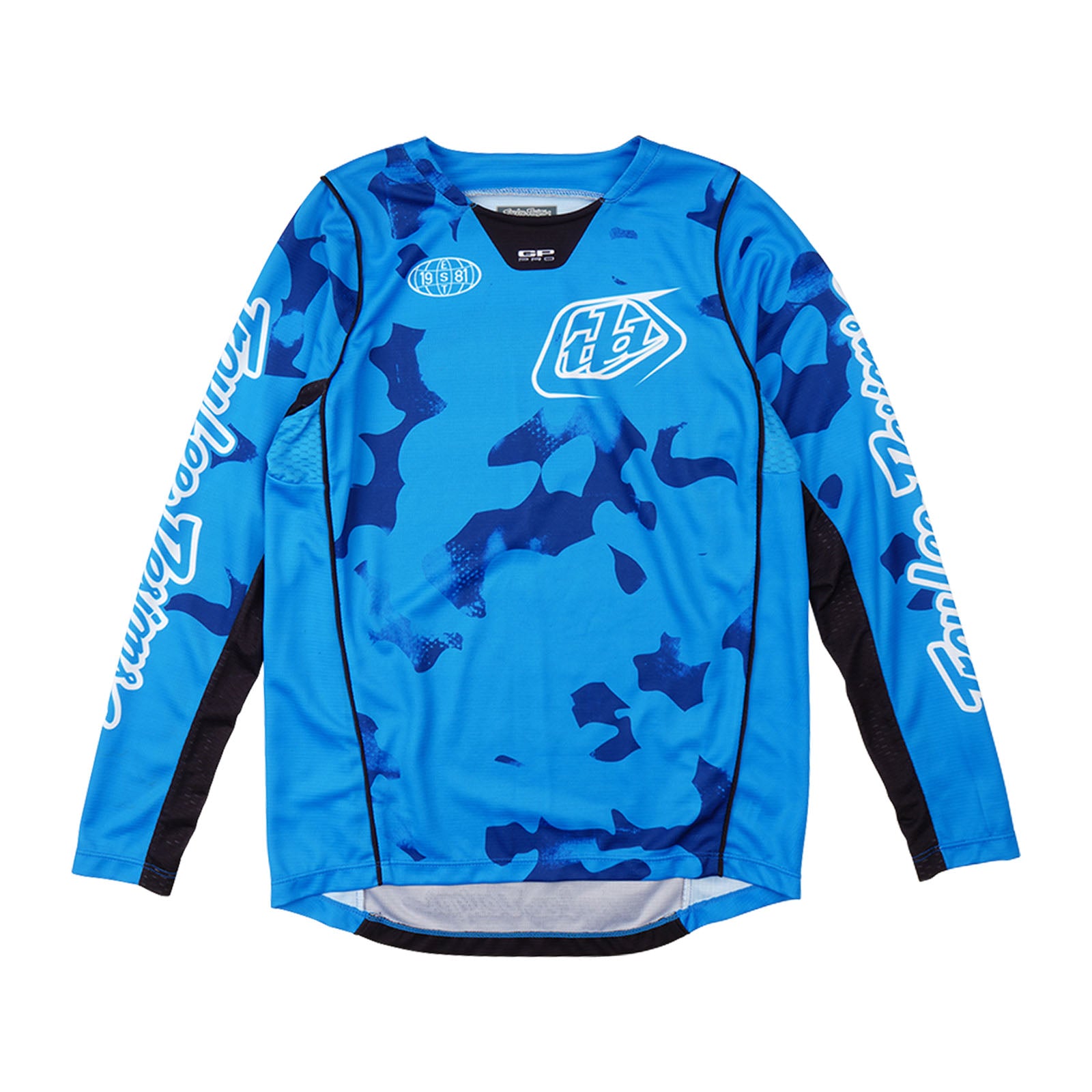 TLD GP Pro-Trikot Blotted für Kinder, Hellblau