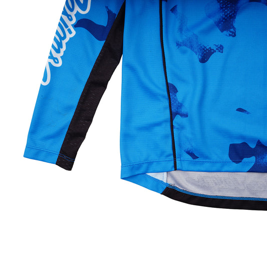 TLD GP Pro-Trikot Blotted für Kinder, Hellblau