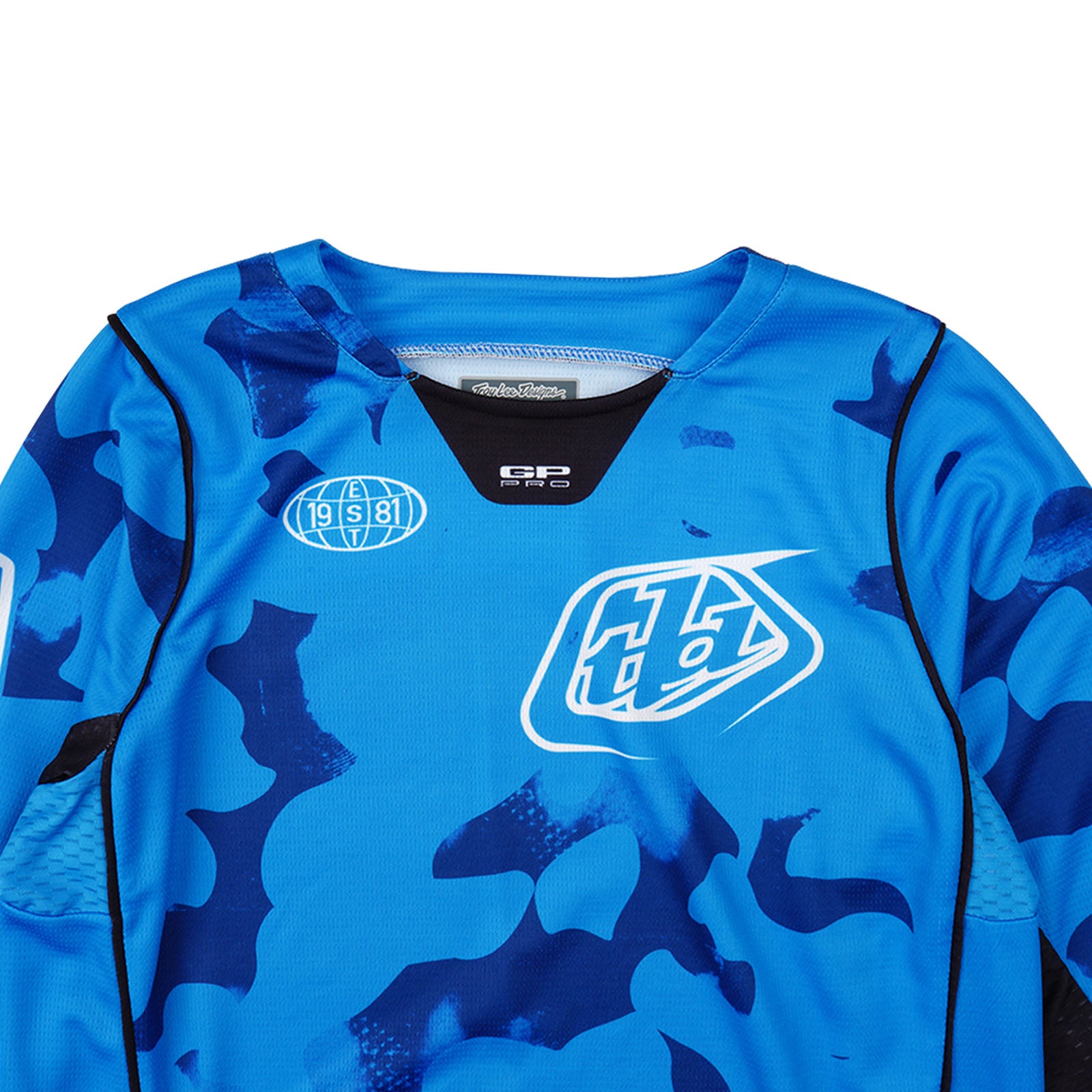 TLD GP Pro-Trikot Blotted für Kinder, Hellblau