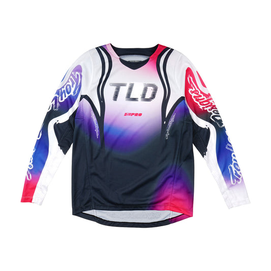 TLD GP Pro-Trikot Drip für Kinder, Schwarz/Lila