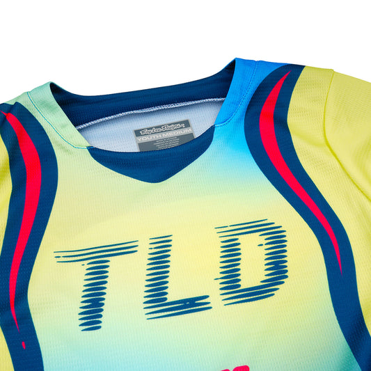 GP Pro-Trikot für Kinder Drip Glo Yellow/Dark Navy