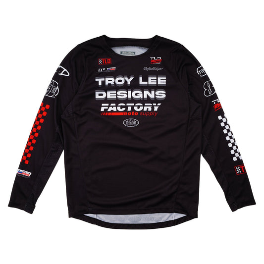 TLD GP Pro-Trikot Factory für Kinder, Schwarz