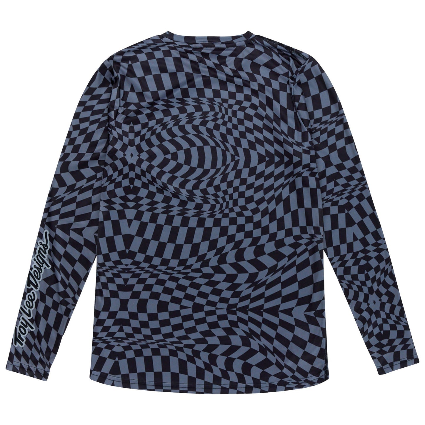 TLD Lilium Langarm-Trikot für Damen Twisted Checkers, Schwarz/Grau