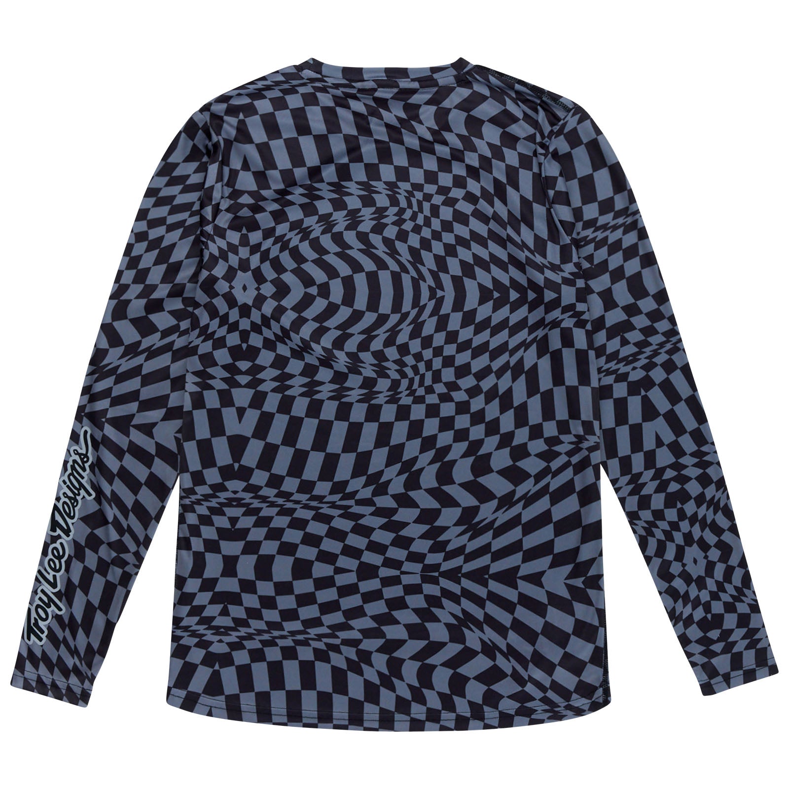 TLD Lilium Langarm-Trikot für Damen Twisted Checkers, Schwarz/Grau