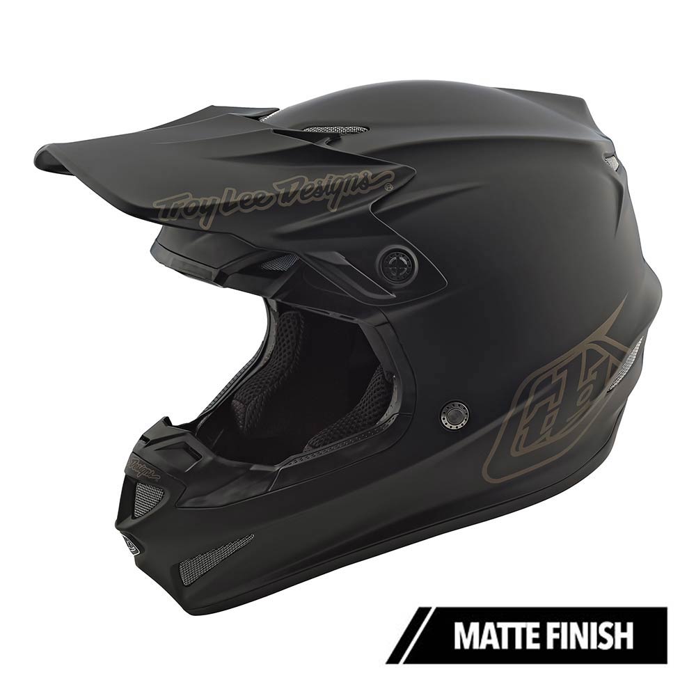 Troy Lee Designs Se4 Polyacrylit-Helm Mono Schwarz