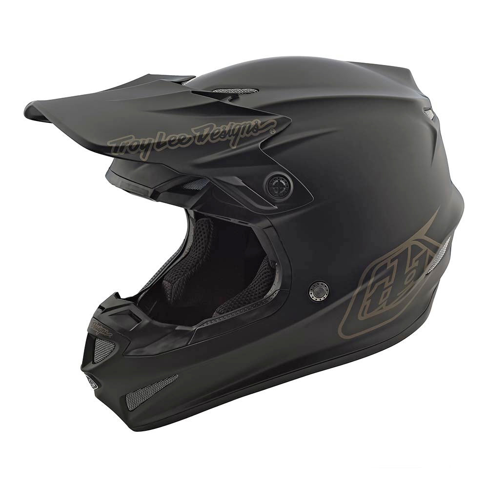 Troy Lee Designs Se4 Polyacrylit-Helm Mono Schwarz