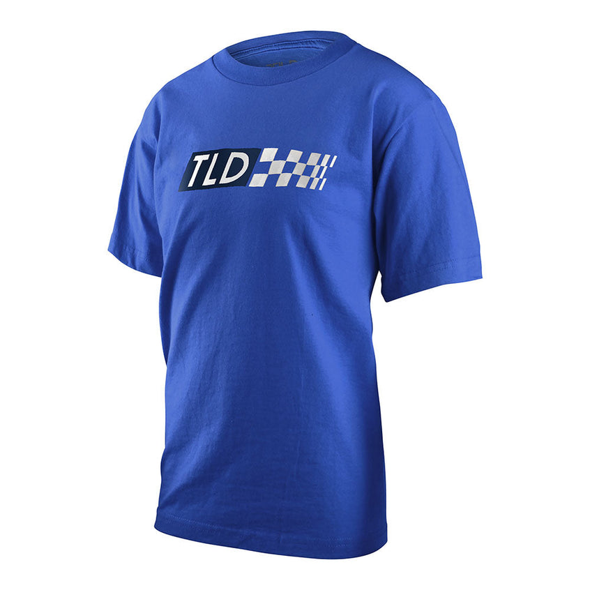Troy Lee Youth Short Sleeve Tee Boxed Out Blue