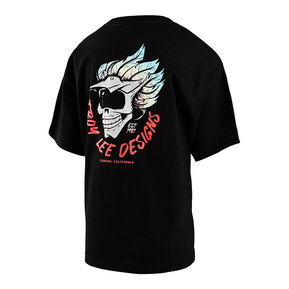 Troy Lee Designs T-Shirt Für Kinder (Kurzärmlig) Feathers Schwarz