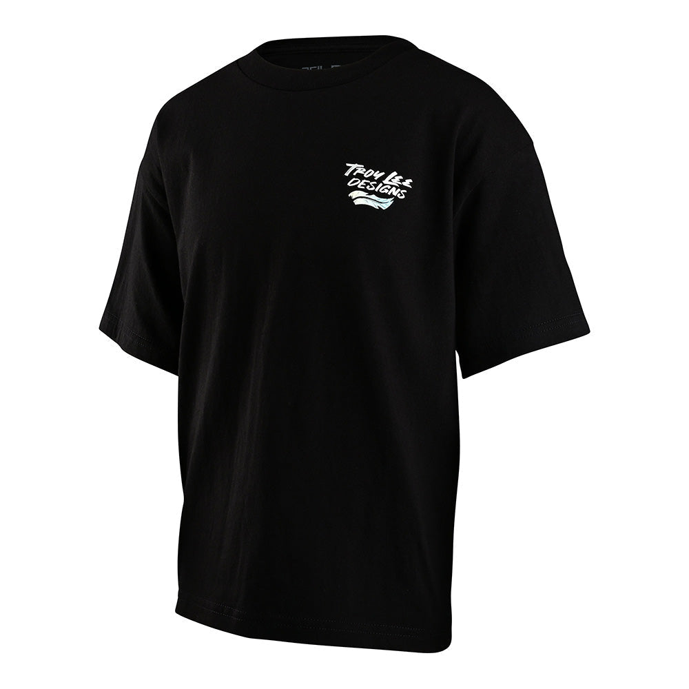 Troy Lee Designs T-Shirt Für Kinder (Kurzärmlig) Feathers Schwarz