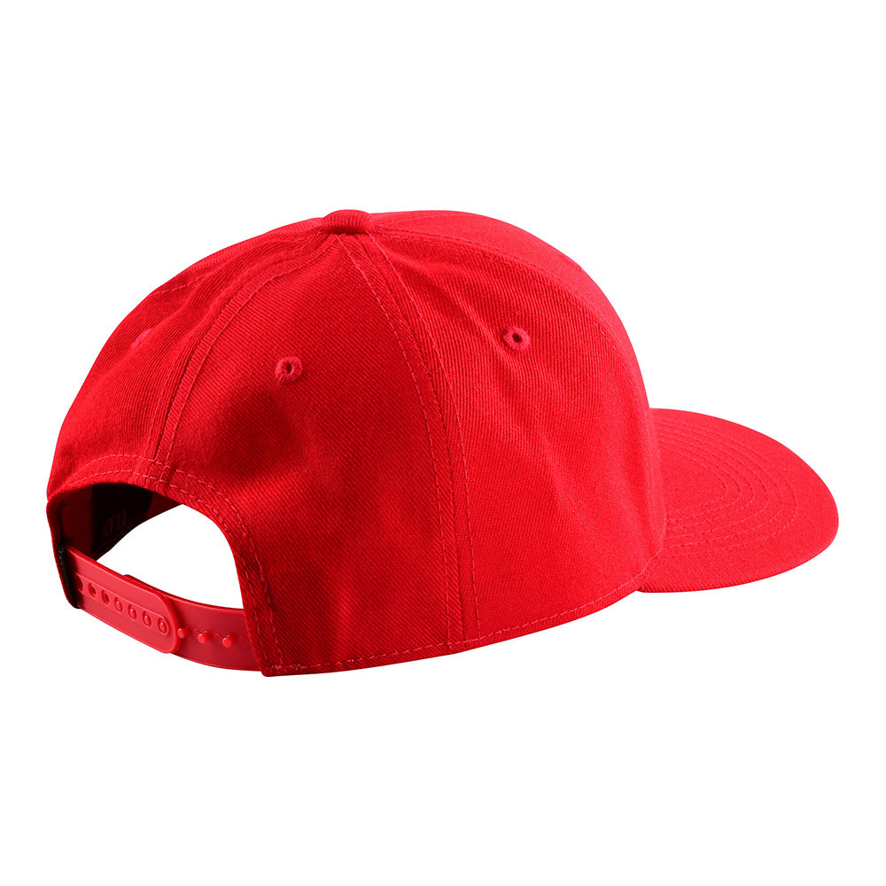 Crop-Mütze mit Snapback-Verschluss von TLD, Rot/Weiß 