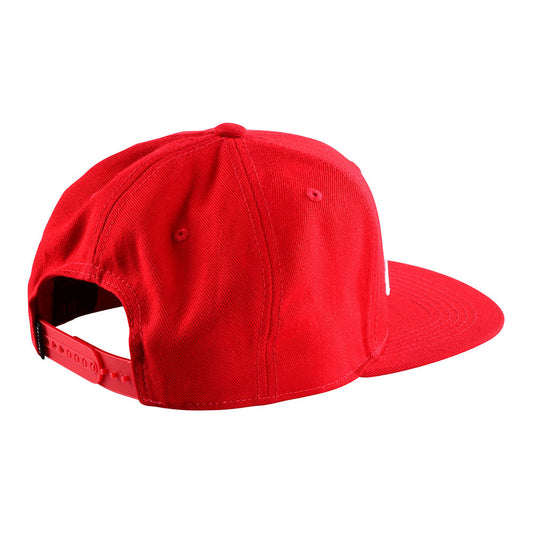 Troy Lee Snapback Hat Signature Red / White