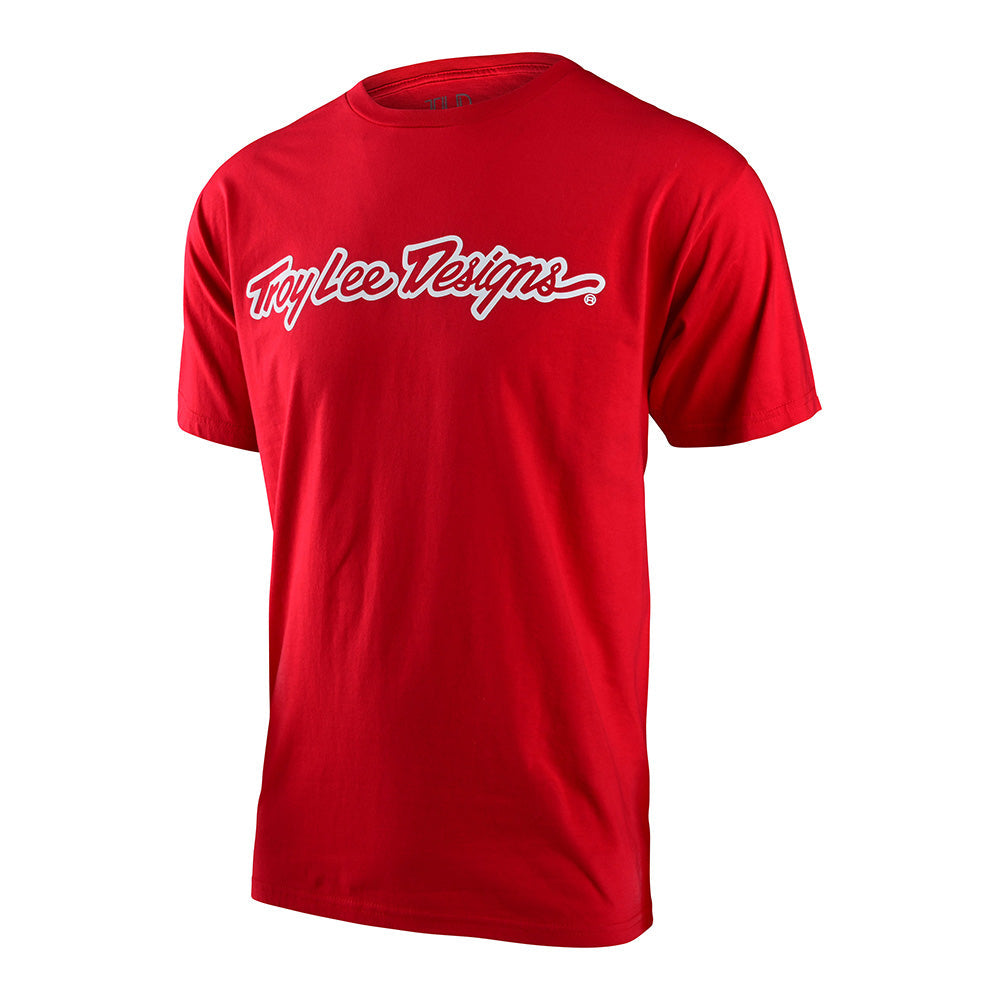 Signature-Kurzarm-T-Shirt von TLD, Rot