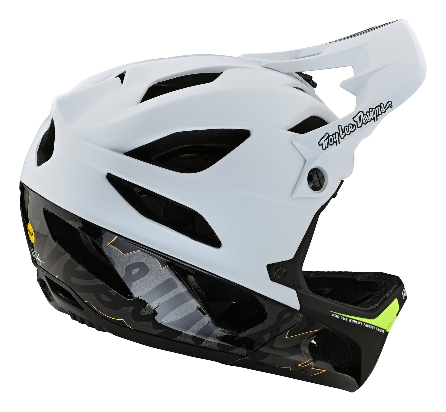 Troy Lee Stage Helmet W/MIPS Signature White