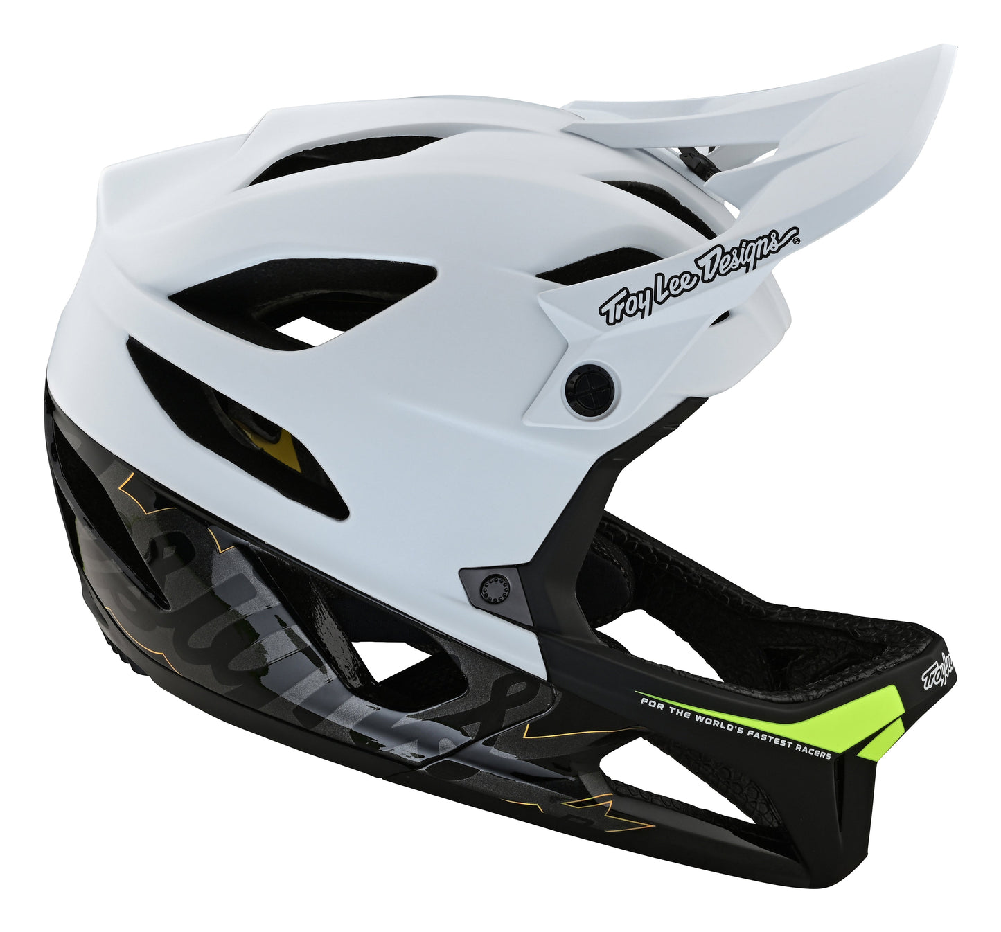 Troy Lee Stage Helmet W/MIPS Signature White