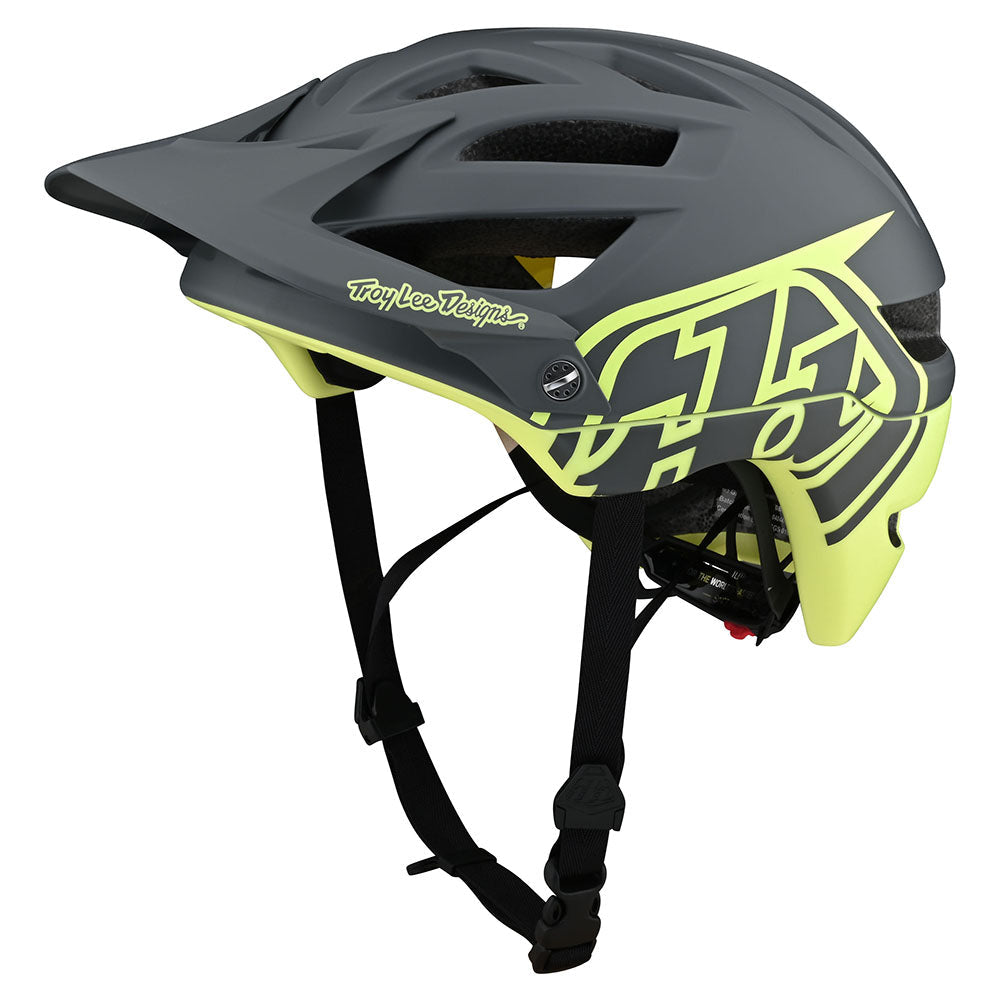Troy Lee Designs A1-Helm Classic Grau/Gelb