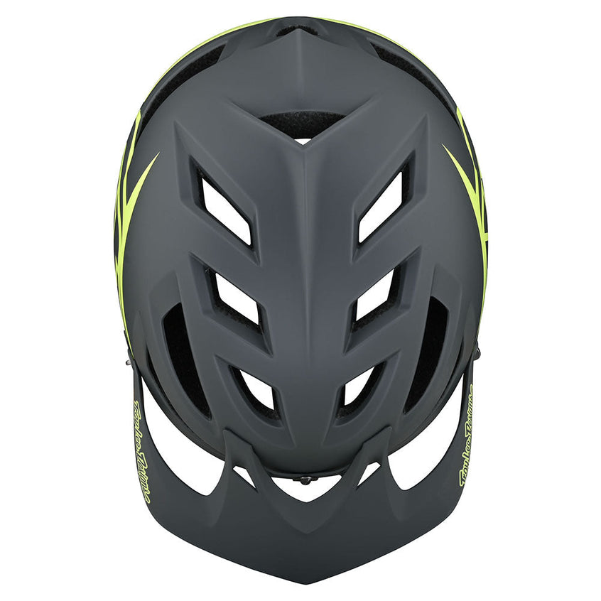 Troy Lee Designs A1-Helm Classic Grau/Gelb