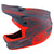 Troy Lee Designs D3 Fiberlite-Helm Spiderstripe Grau/Rot