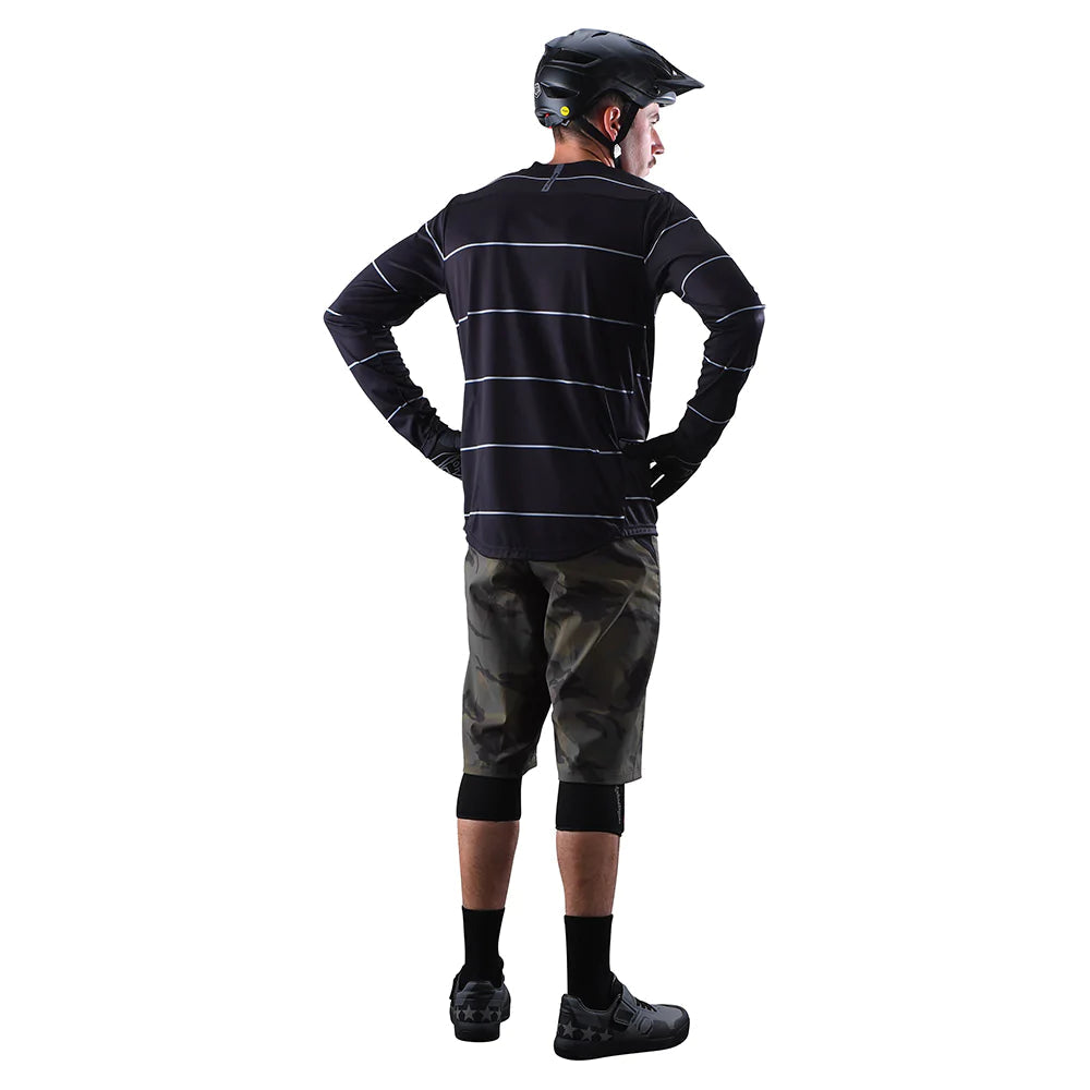 Troy Lee Designs Flowline-Trikot (Langärmlig) Revert Schwarz